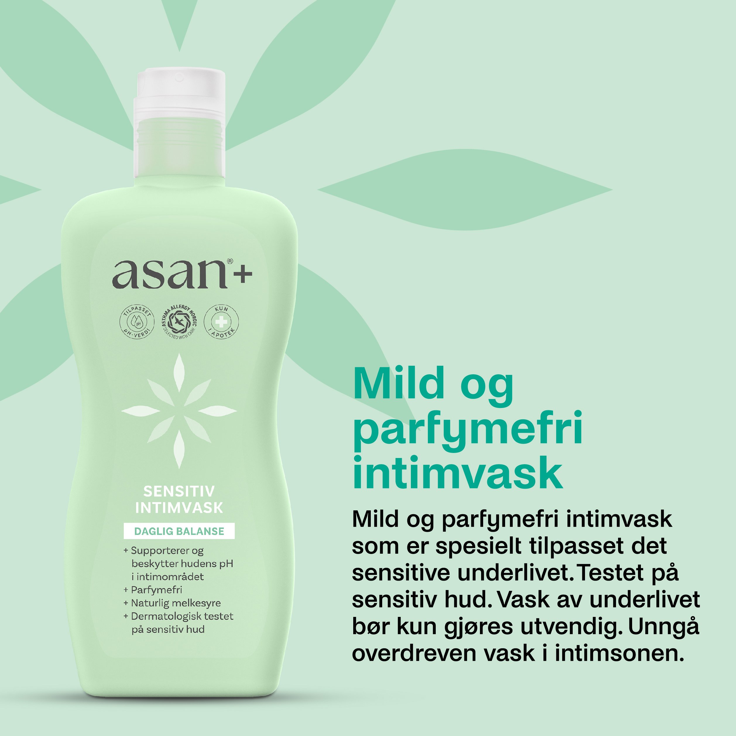 Asan+ Sensitiv Intimvask, 220 ml