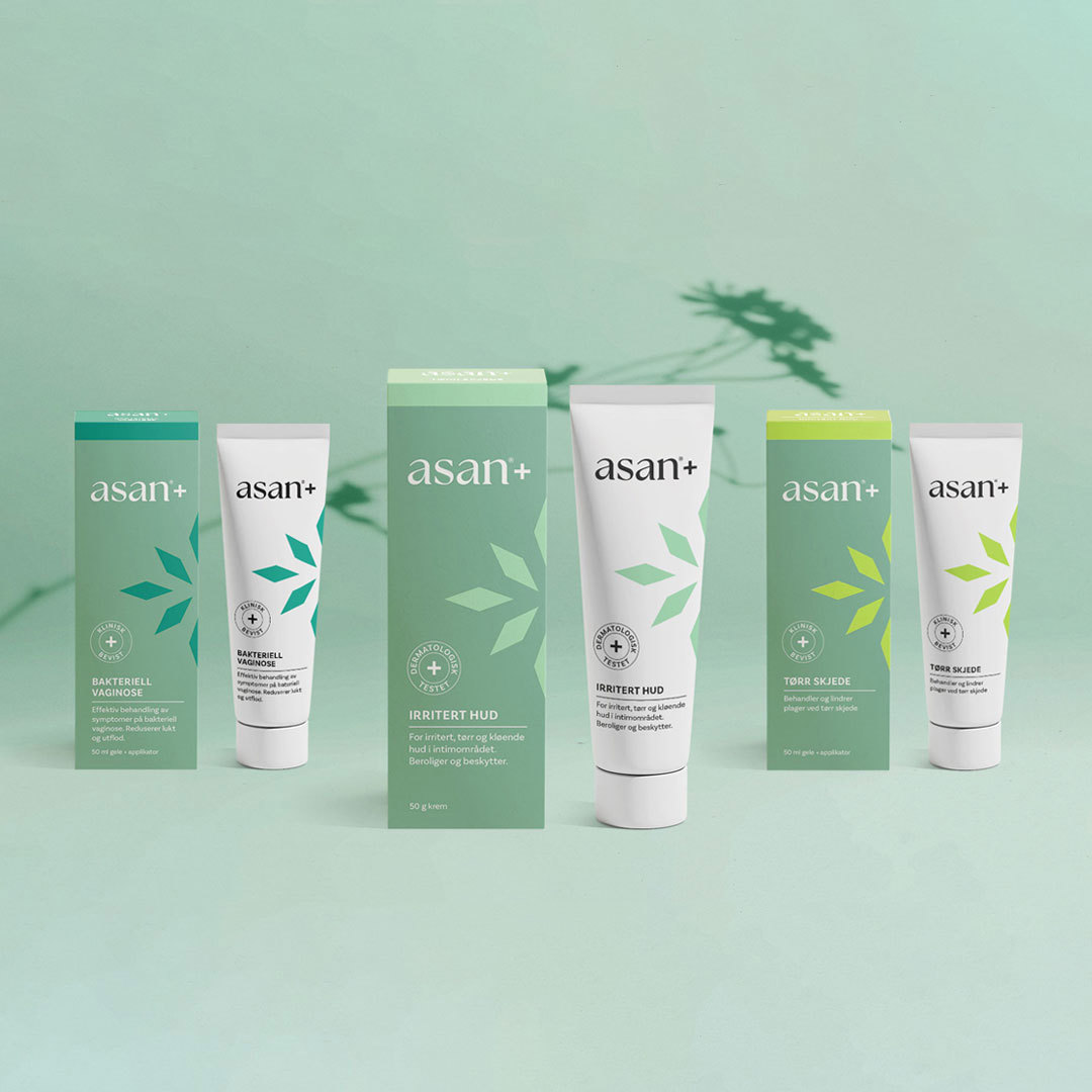 Asan+ Tørr skjede Vaginalgel, 50 ml