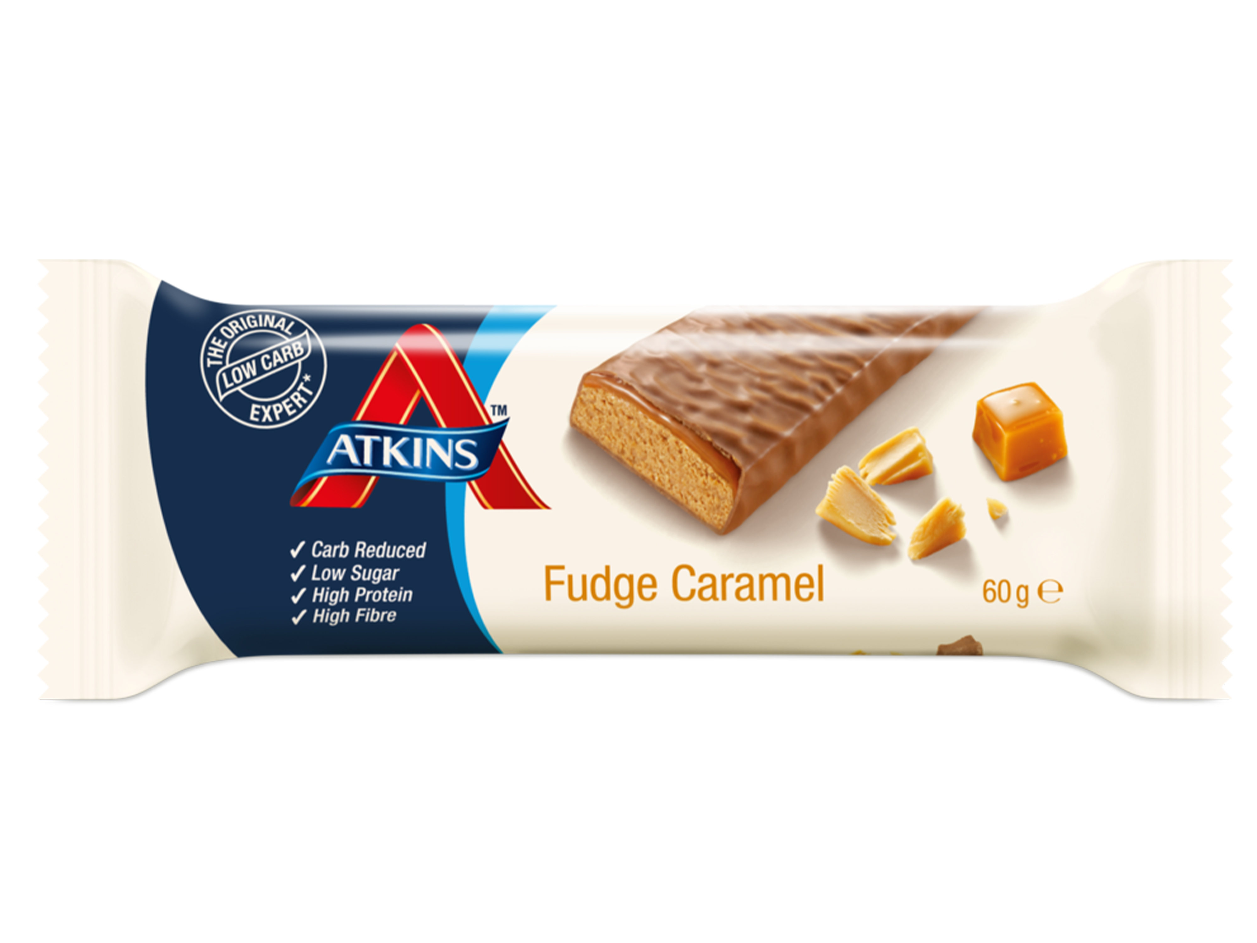Atkins Fudge Caramel, 60 gram