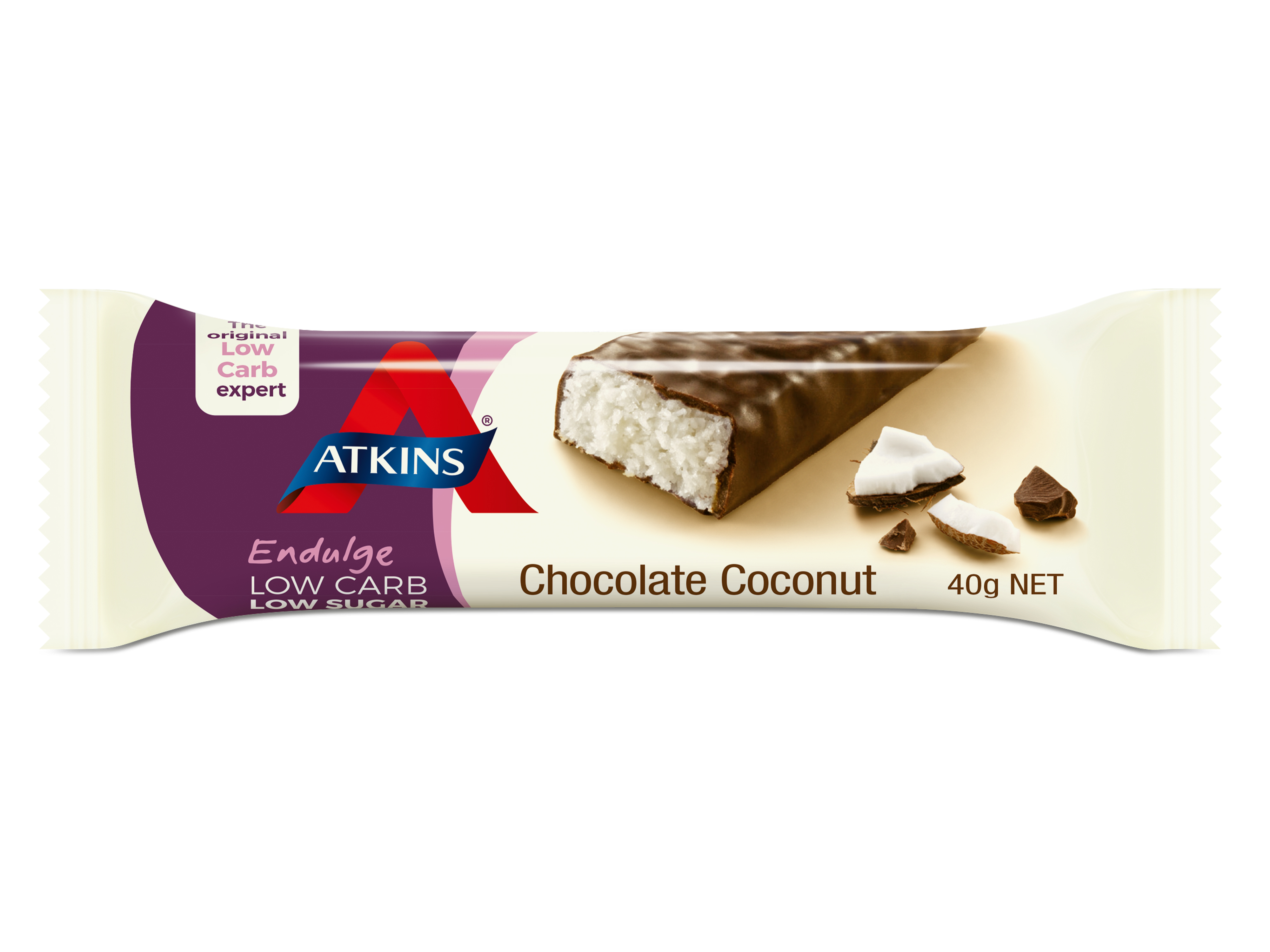 Atkins Endulge choco coconut bar, 35 gram