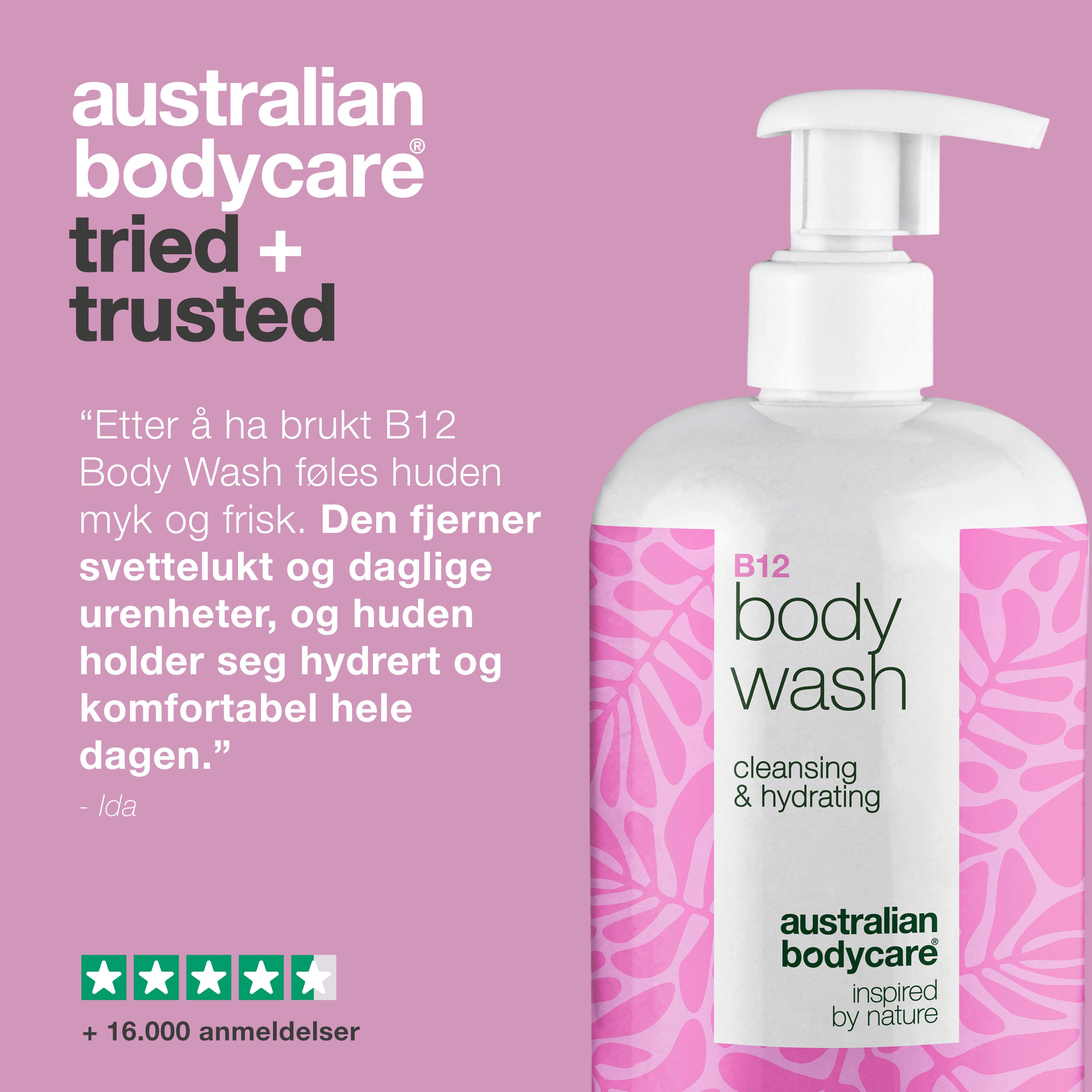 Australian Bodycare B12 Body Wash, 500 ml