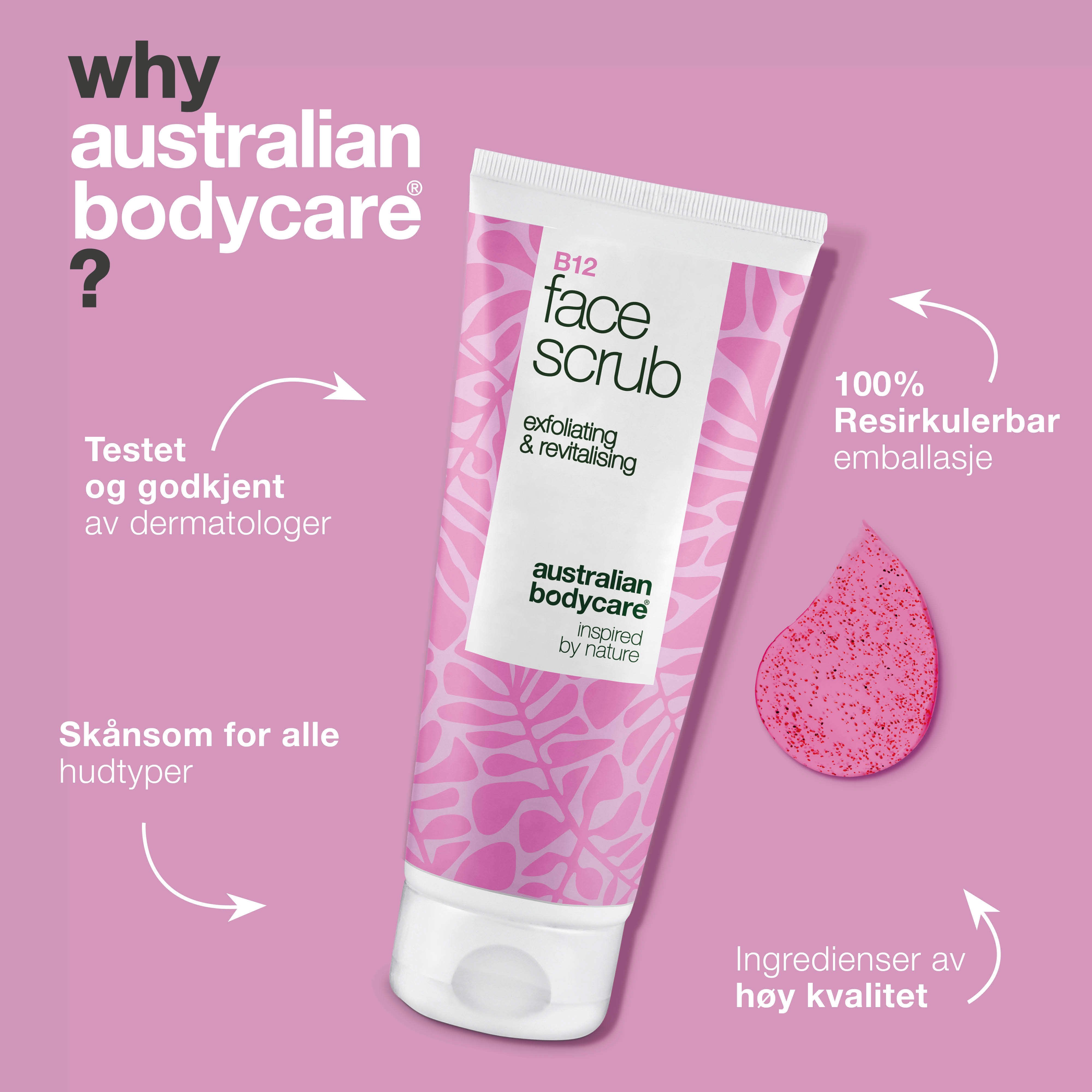 Australian Bodycare B12 Face Scrub, 100 ml