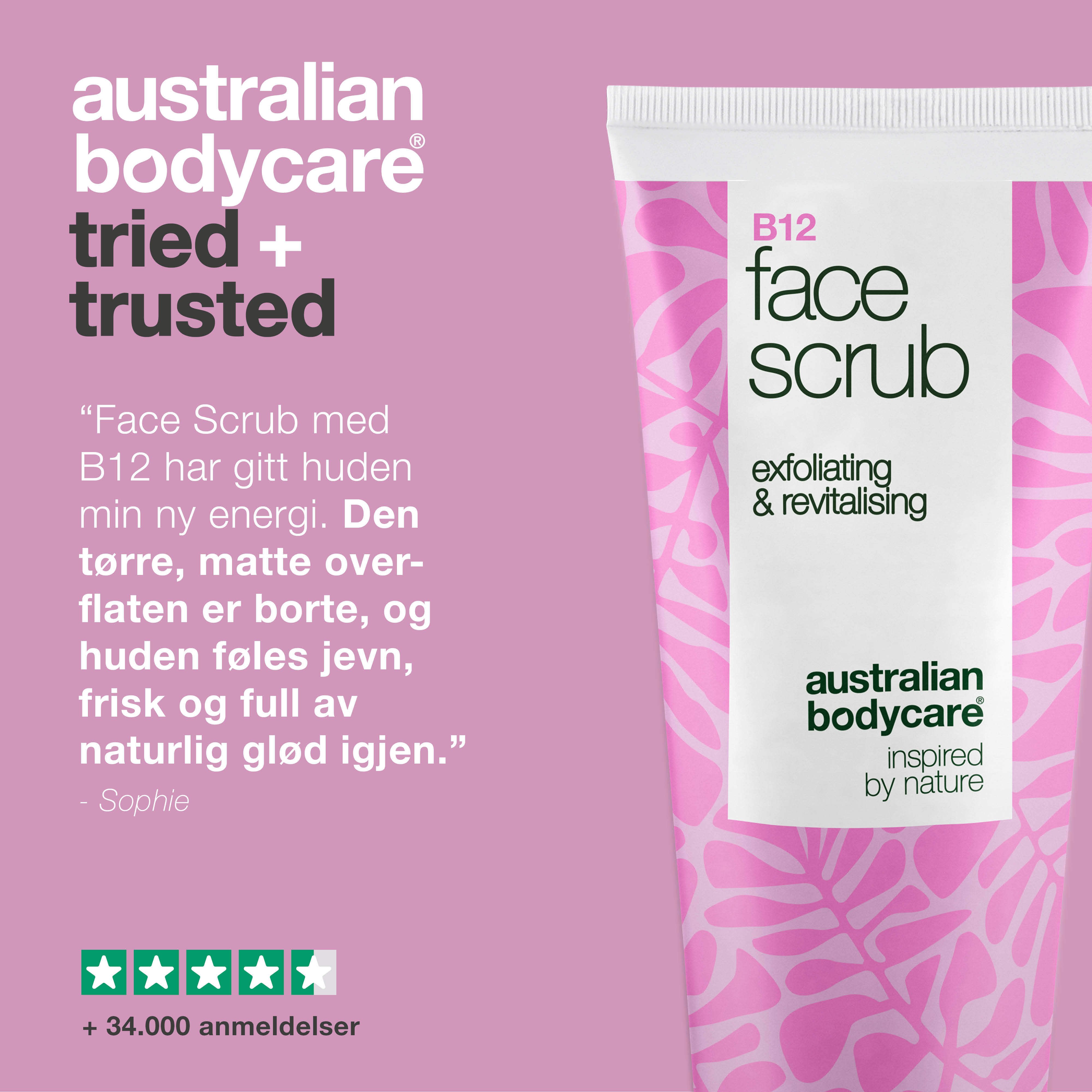 Australian Bodycare B12 Face Scrub, 100 ml