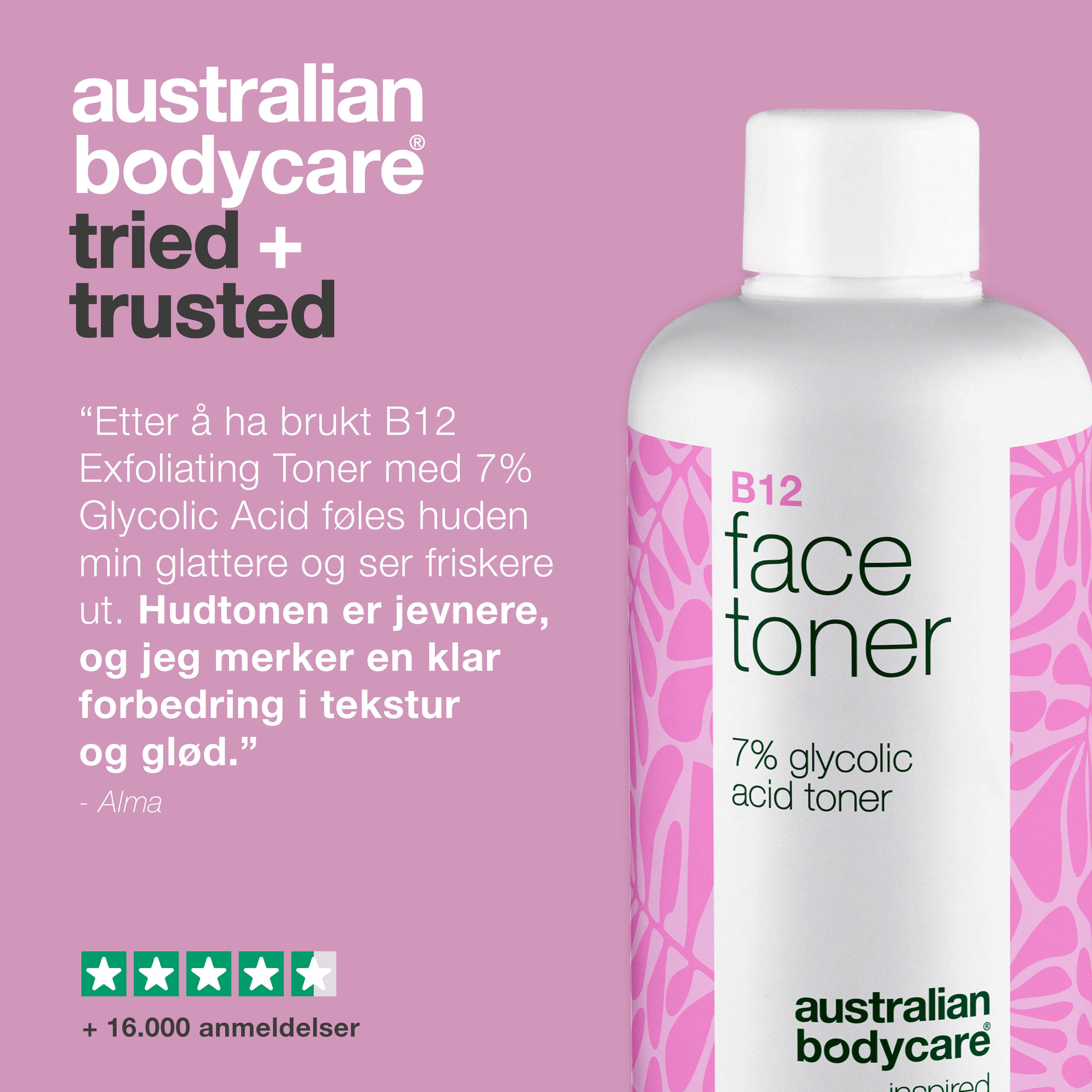 Australian Bodycare B12 Face Toner, 250 ml