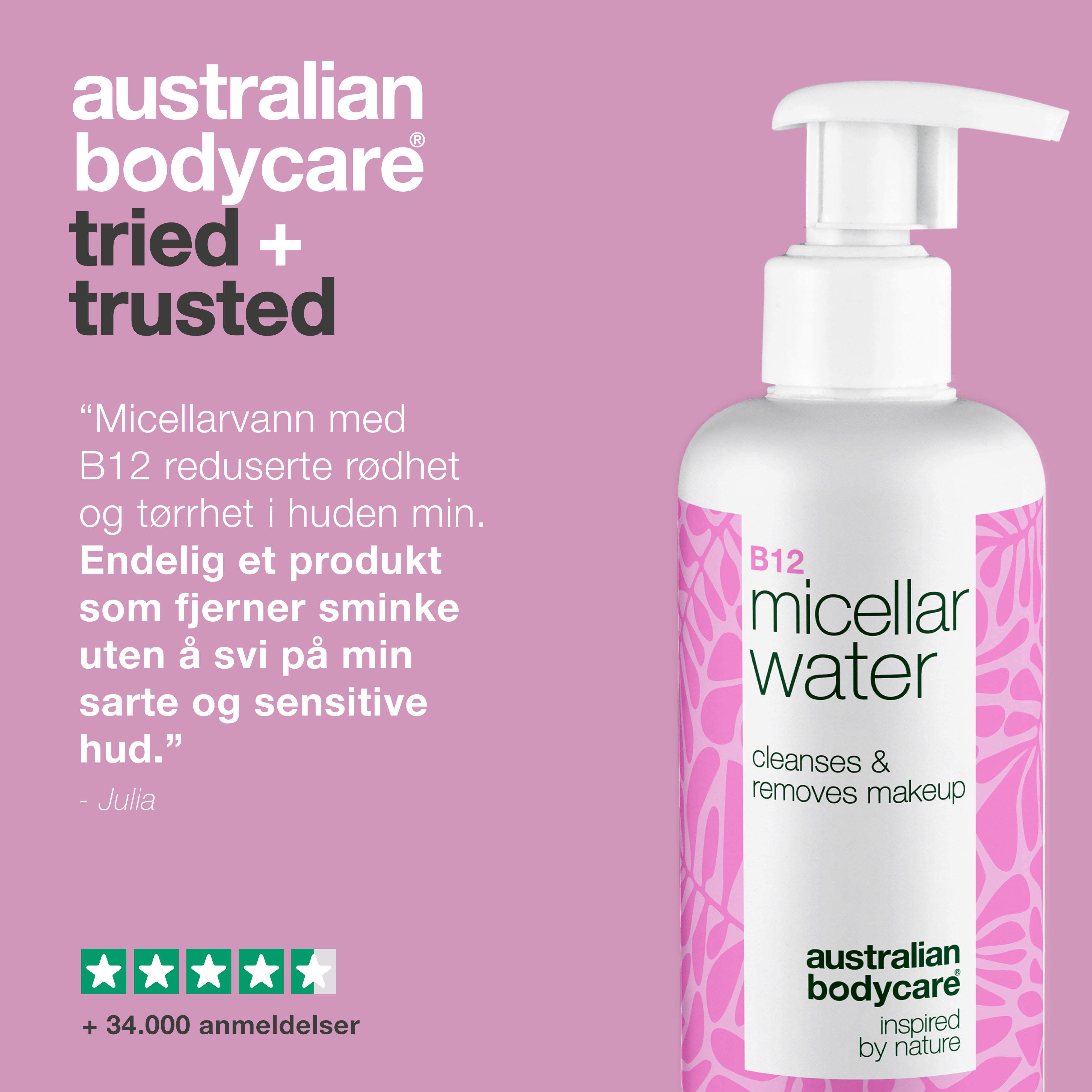 Australian Bodycare B12 Micellar Water, 200 ml