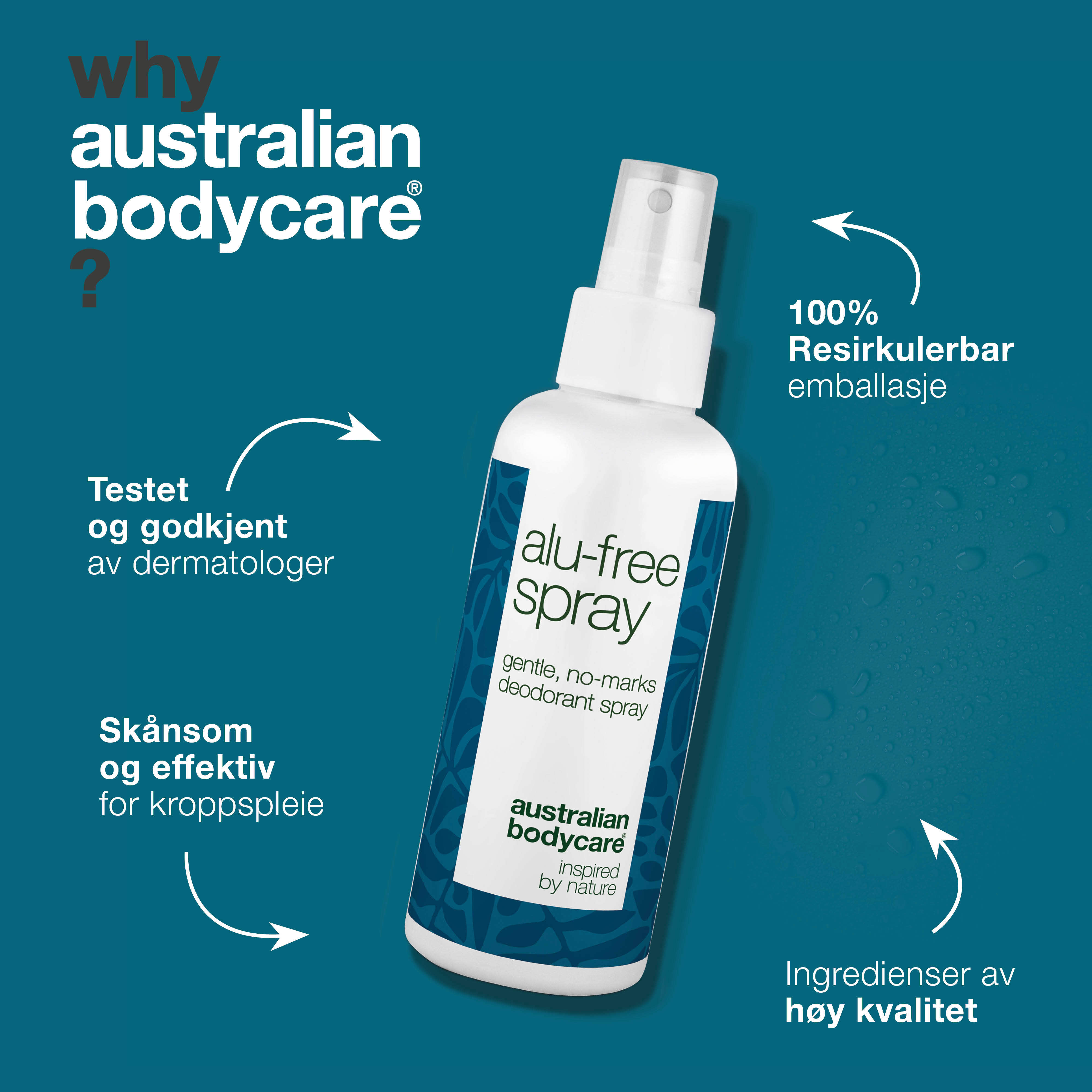 Australian Bodycare Deo Spray Aluminum free, 100 ml