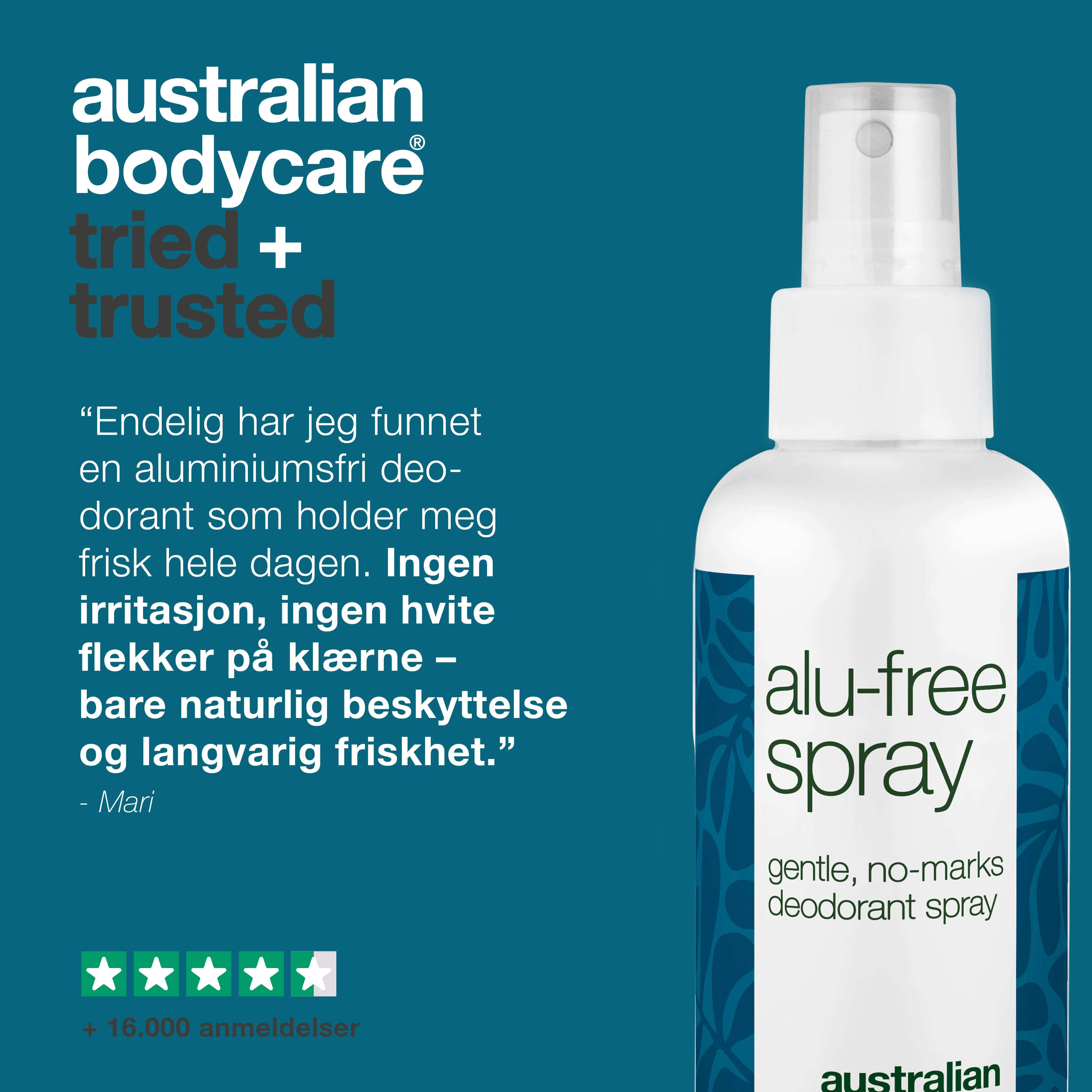 Australian Bodycare Deo Spray Aluminum free, 100 ml