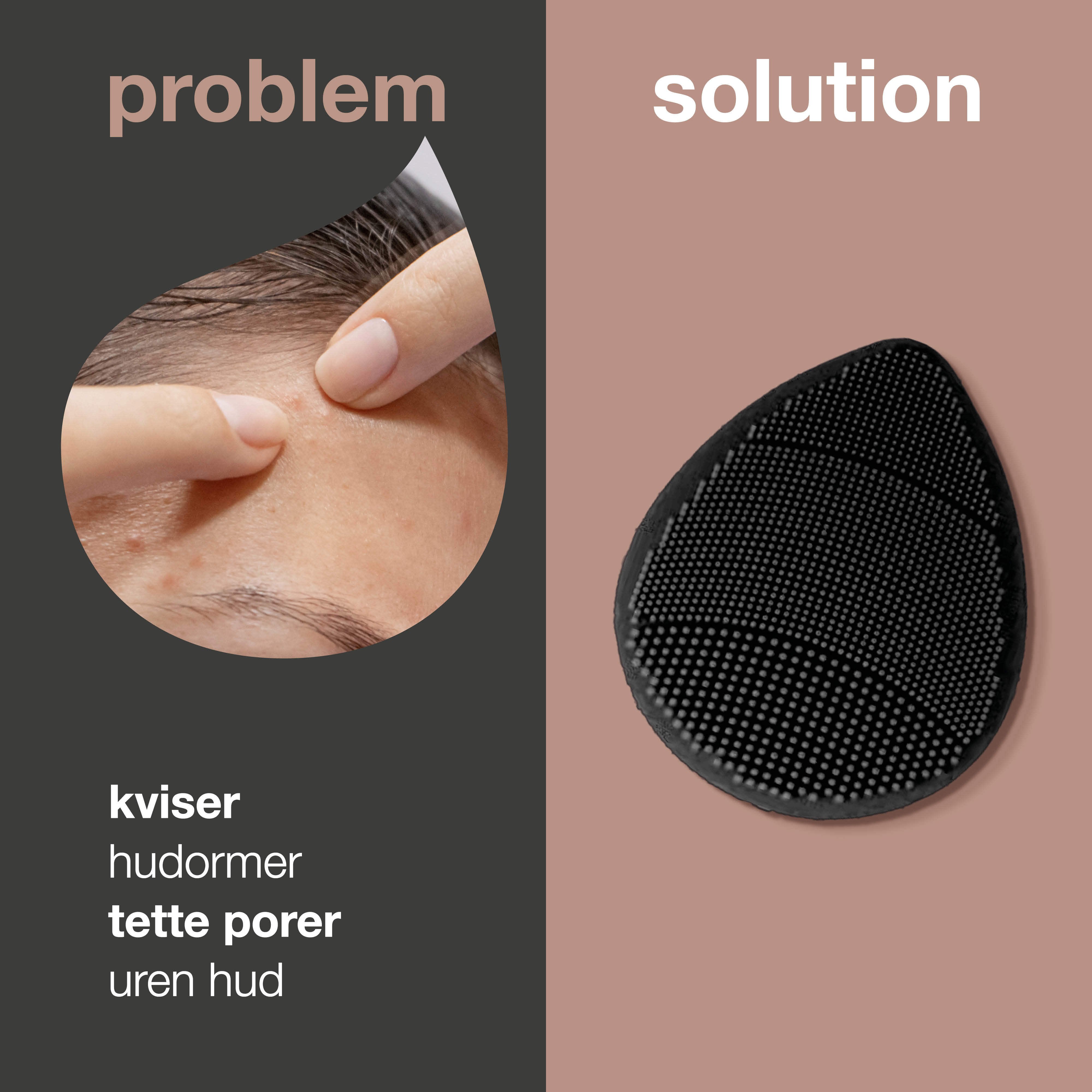 Australian Bodycare Face Scrubber, Svart, 1 stk.