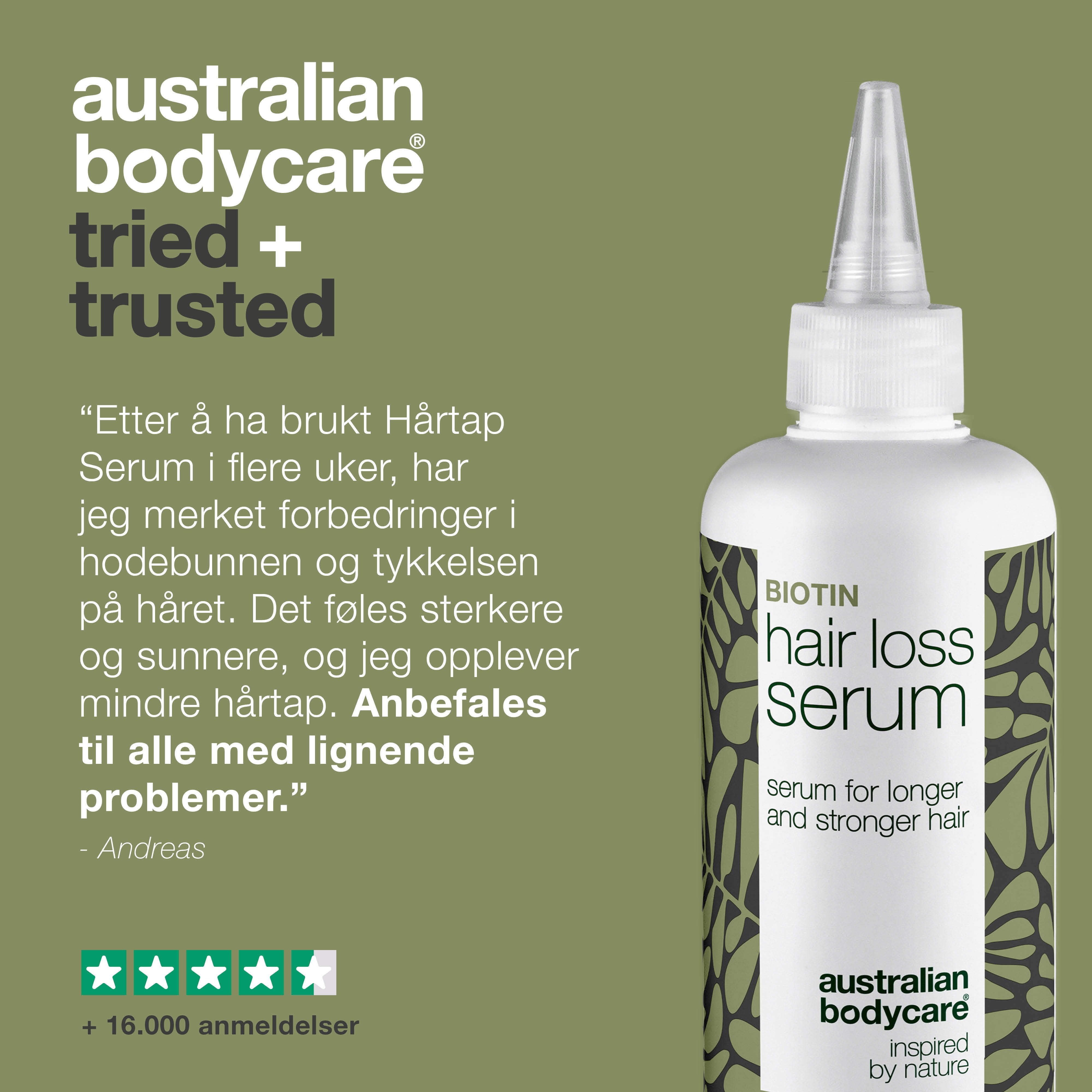 Australian Bodycare Hair Loss Serum, 250 ml