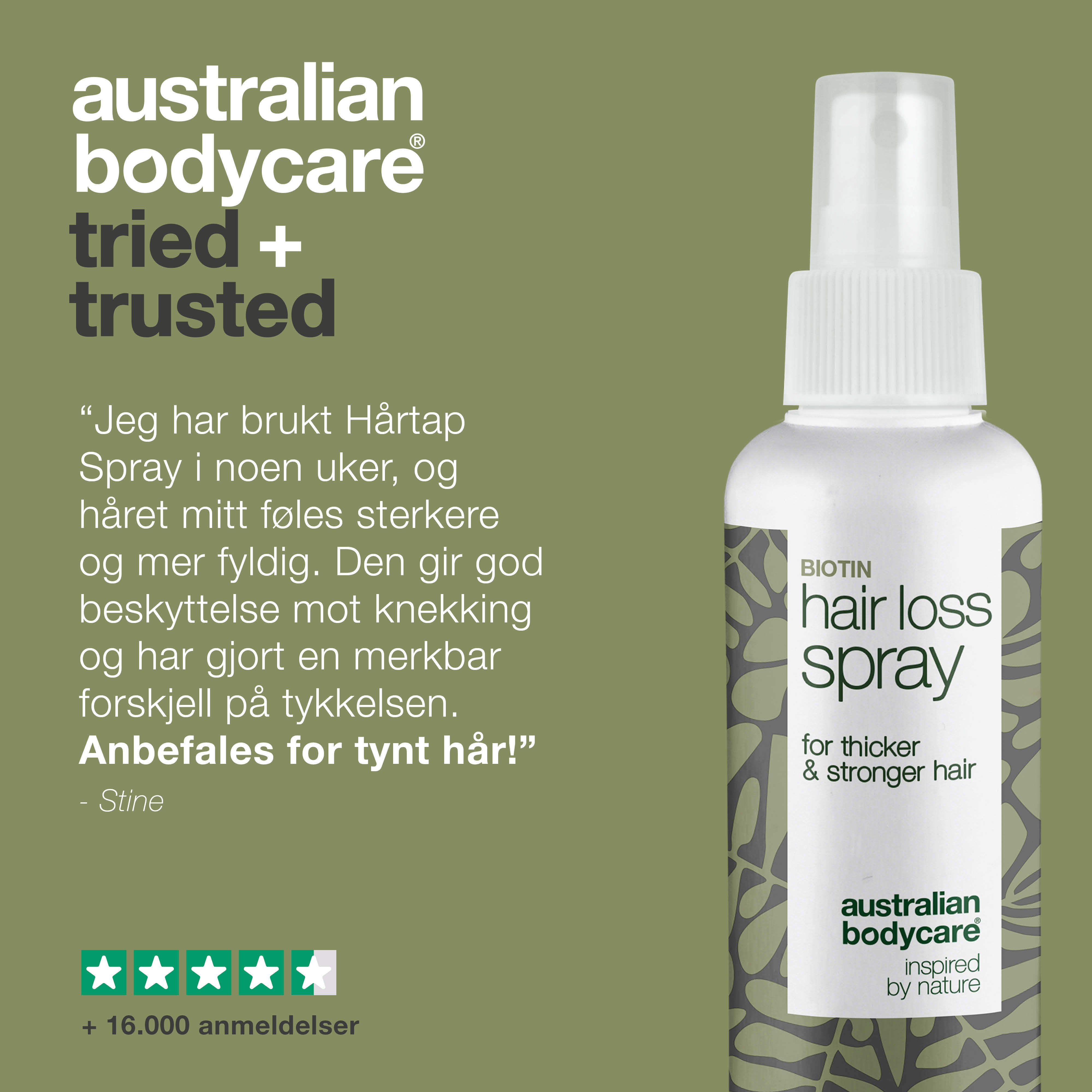 Australian Bodycare Hair Loss Spray, 150 ml