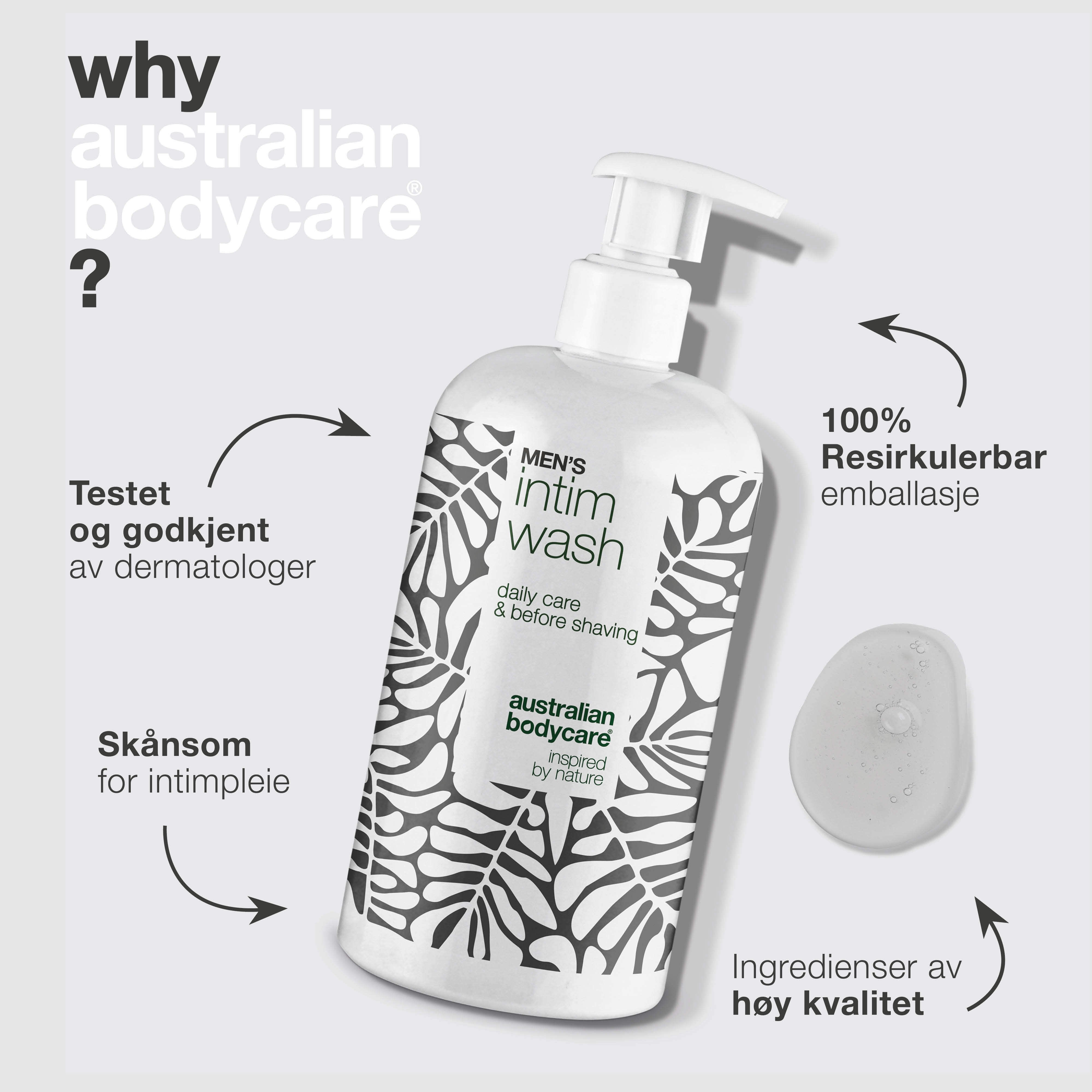 Australian Bodycare Men's Intim Wash, 500 ml