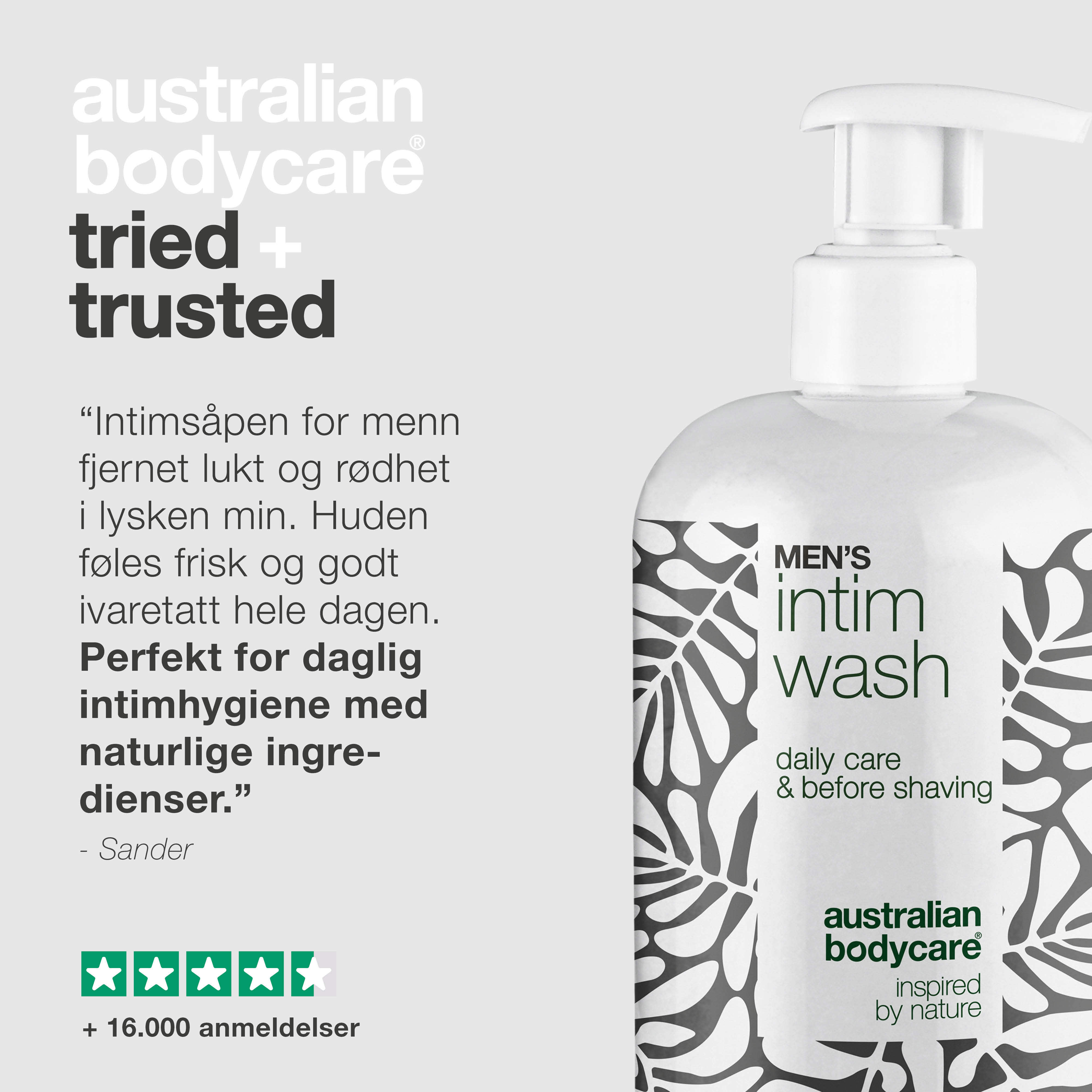 Australian Bodycare Men's Intim Wash, 500 ml