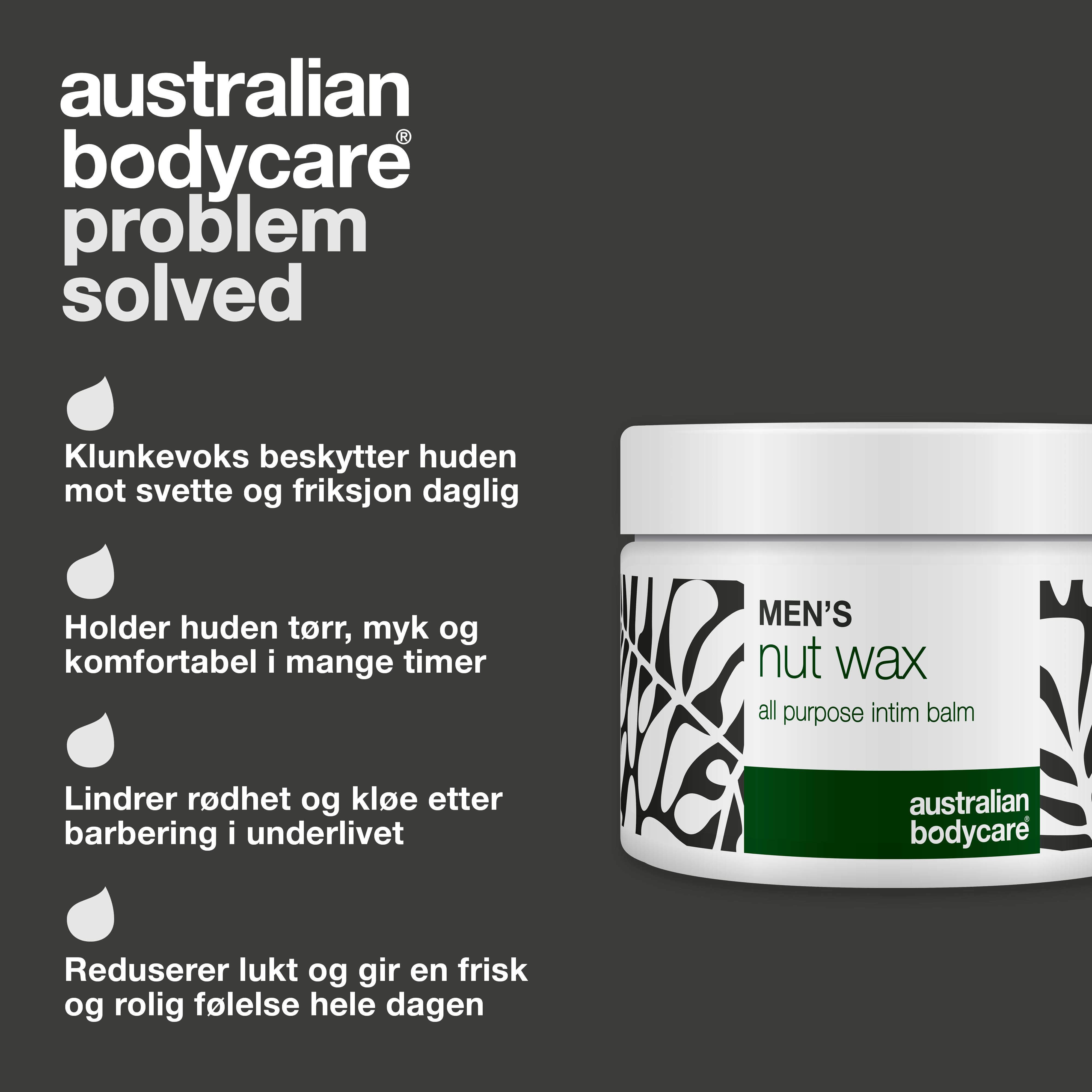 Australian Bodycare Men's Nut Wax All Purpose Intim Balm, 50 ml