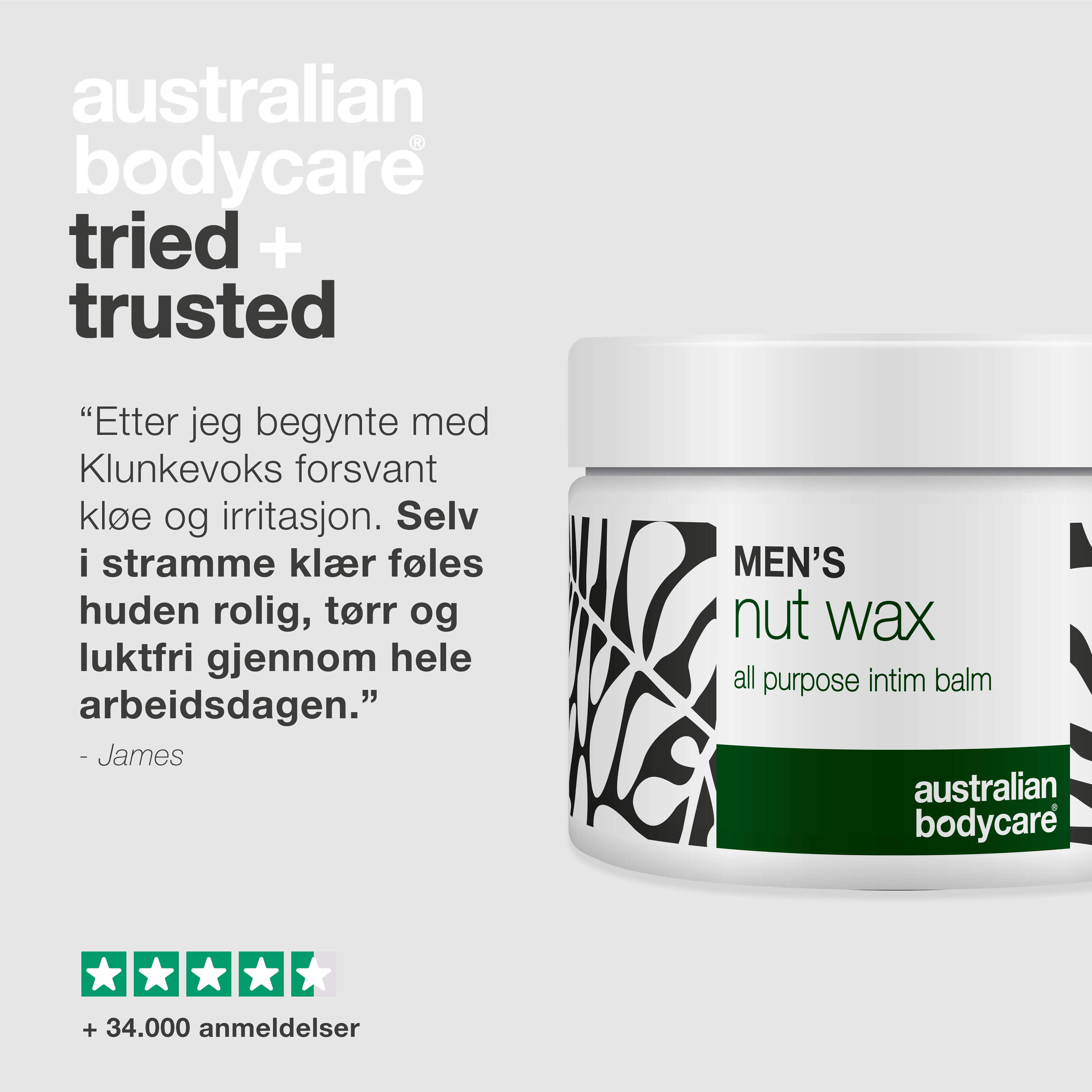 Australian Bodycare Men's Nut Wax All Purpose Intim Balm, 50 ml