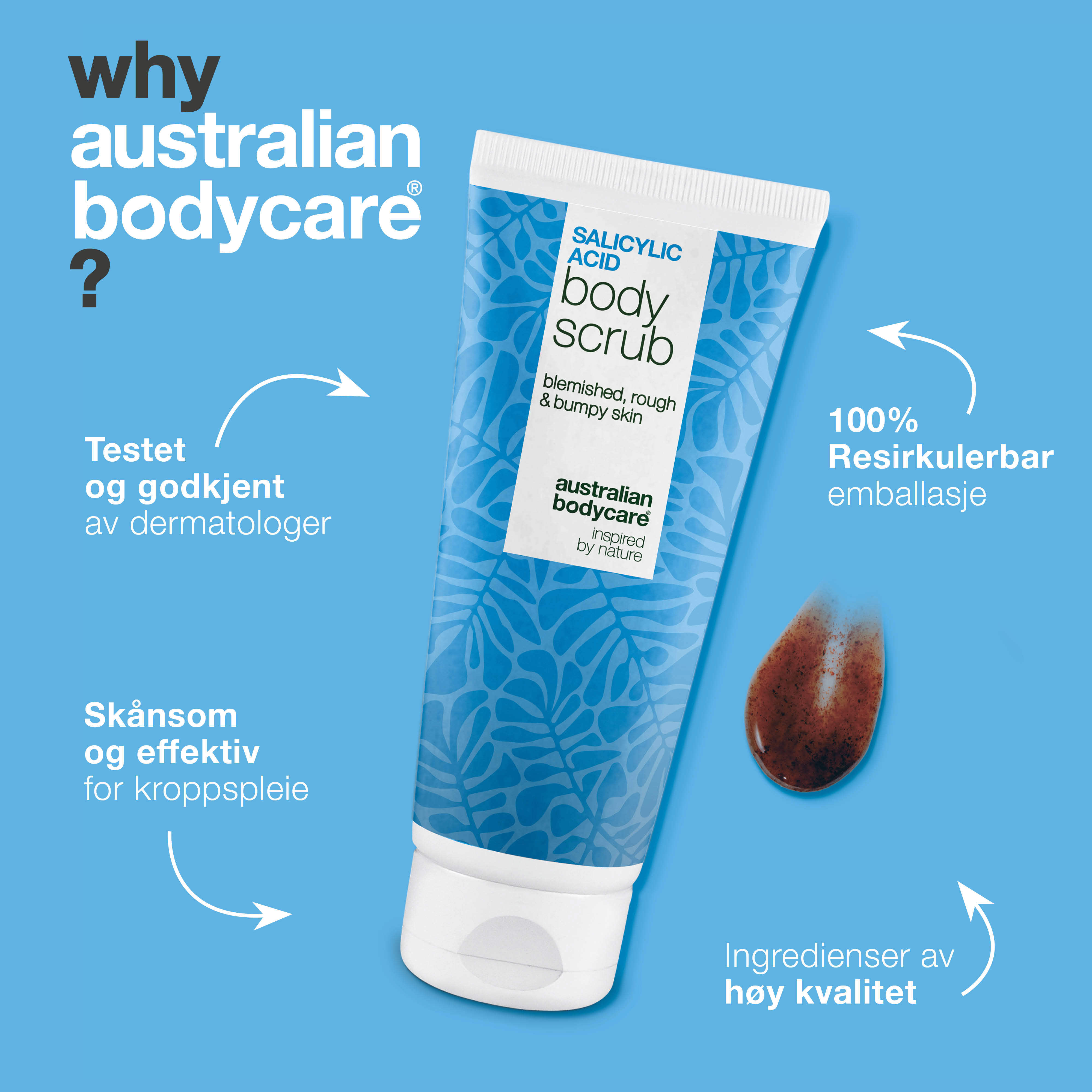 Australian Bodycare Salicylic Acid Body Scrub, 200 ml