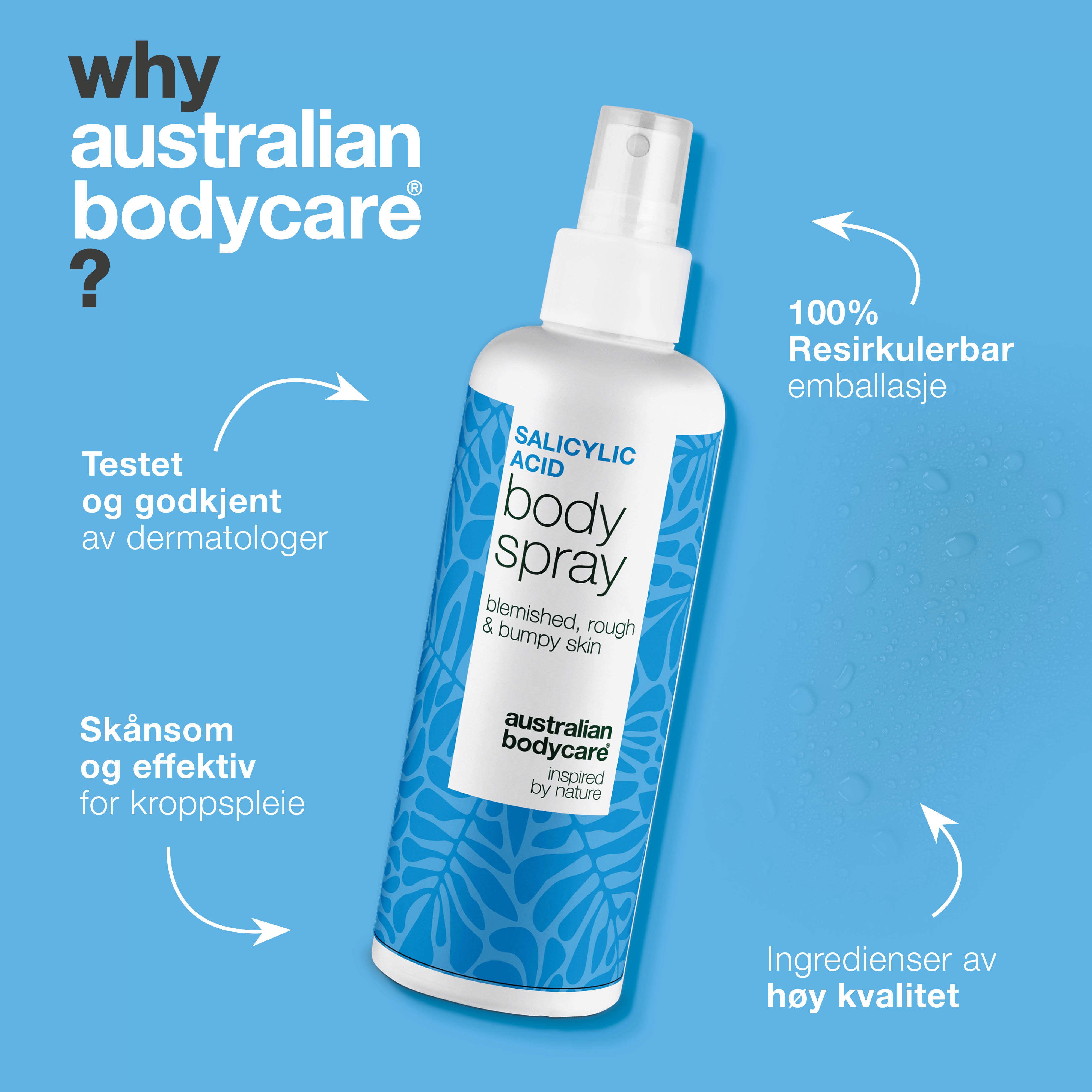 Australian Bodycare Salicylic Acid Body Spray, 250 ml