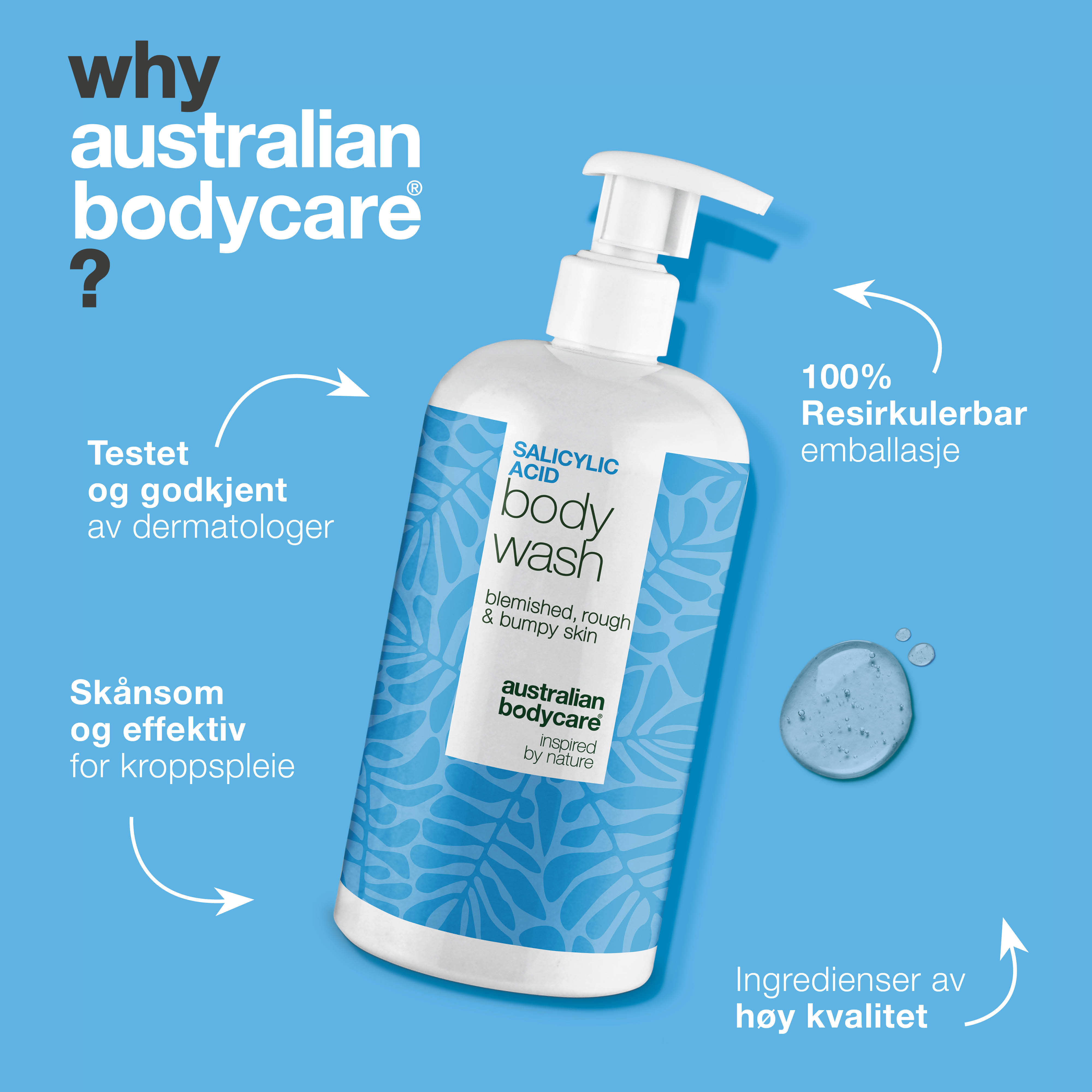 Australian Bodycare Salicylic Acid Body Wash, 500 ml
