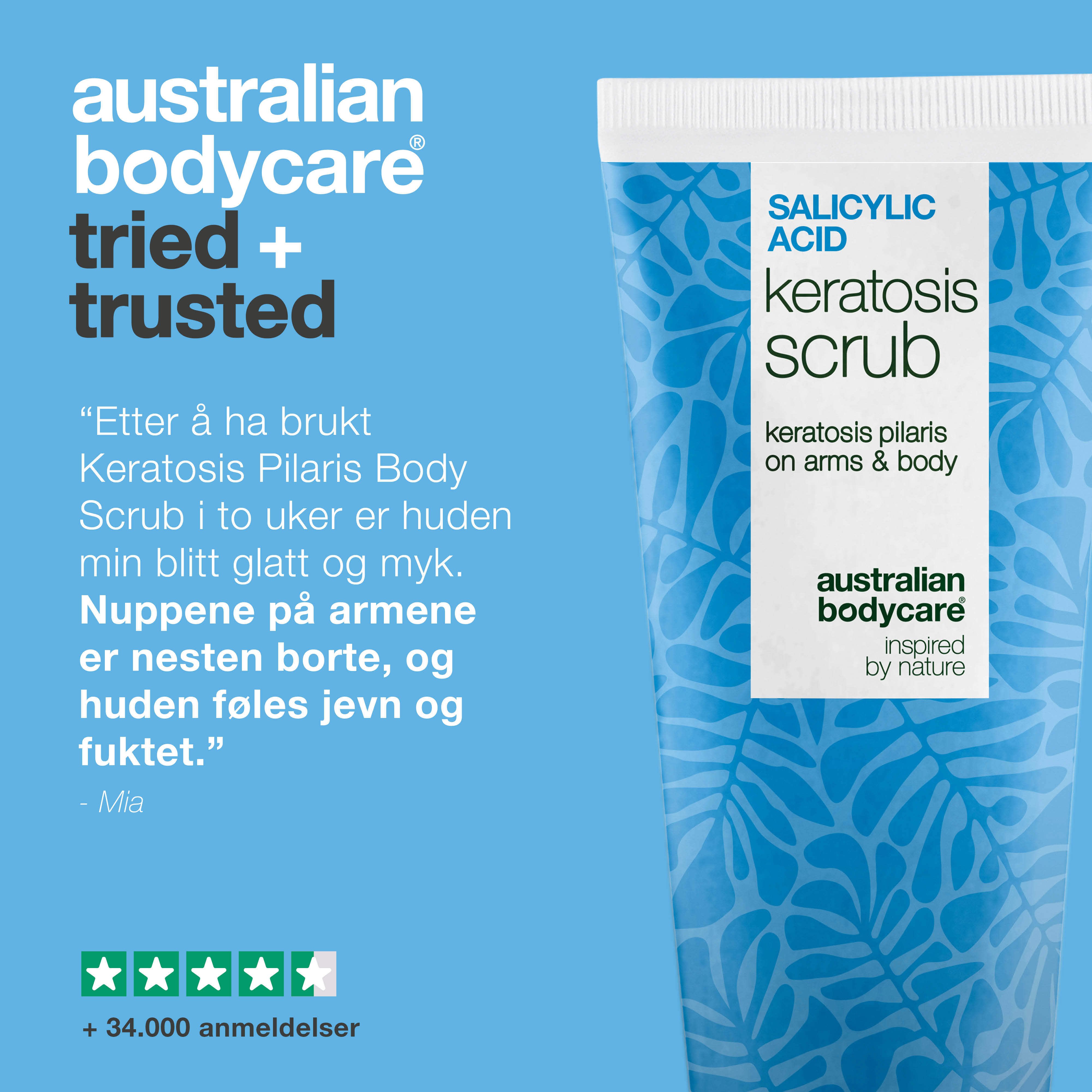 Australian Bodycare Salicylic Acid Keratosis Scrub, 200 ml