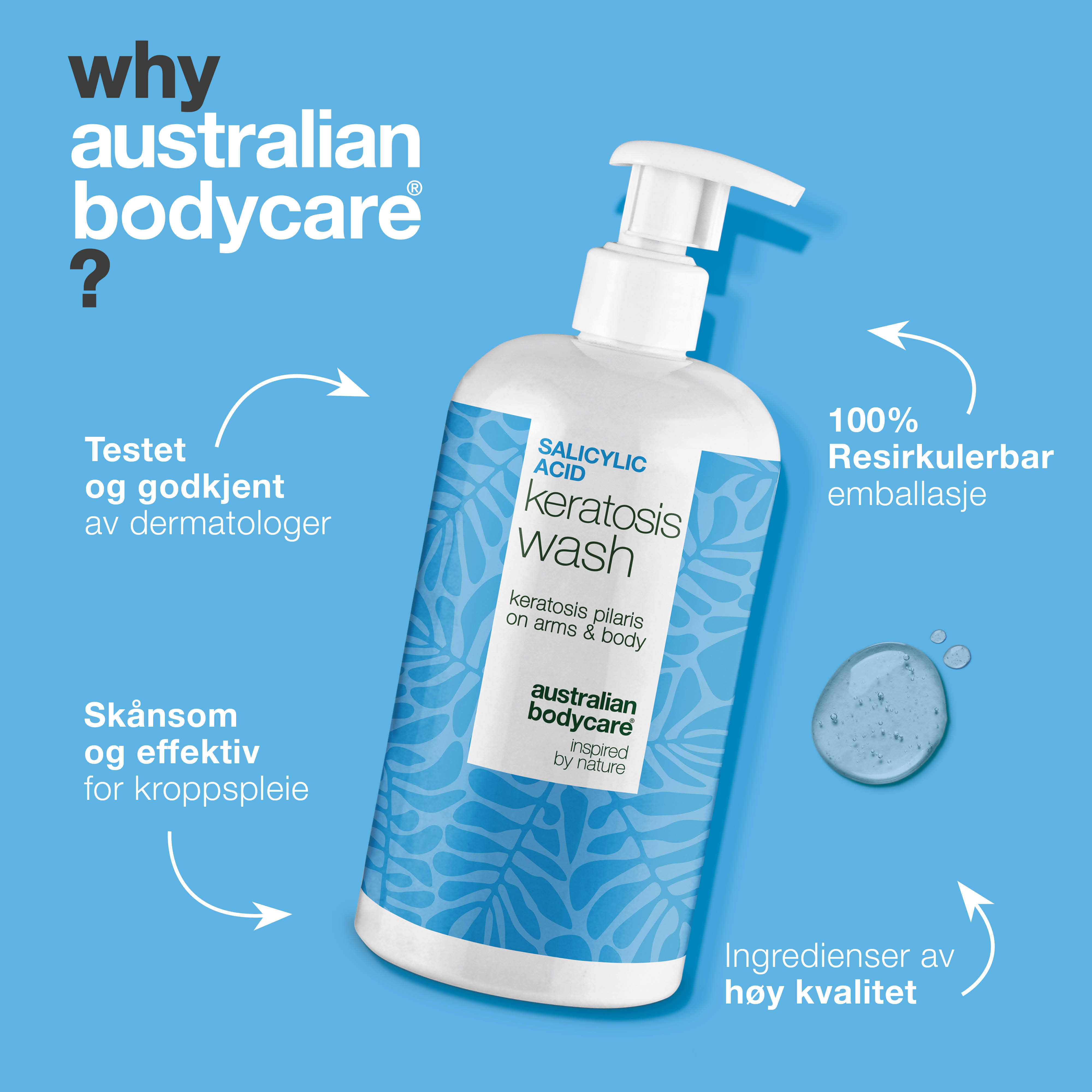 Australian Bodycare Salicylic Acid Keratosis Wash, 500 ml