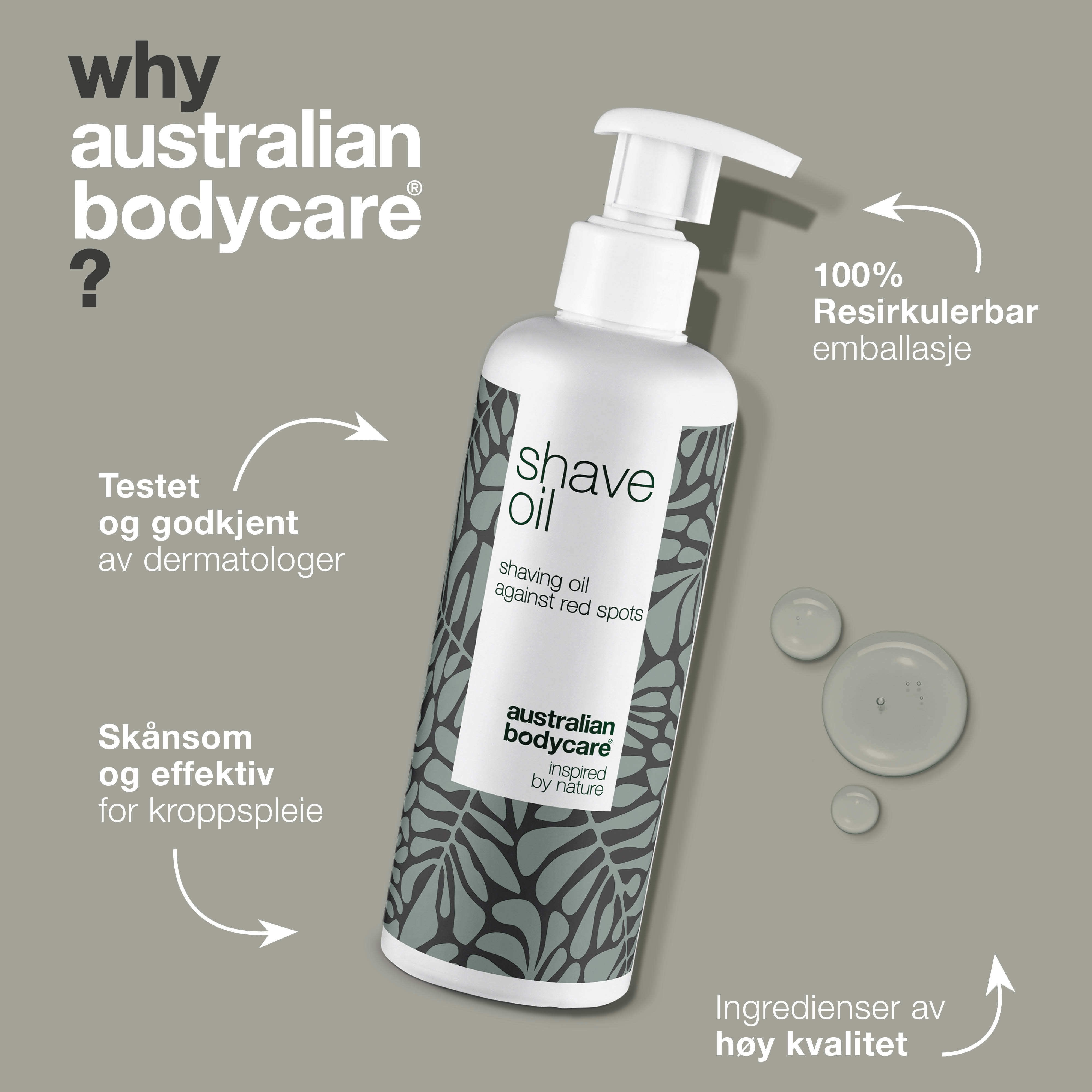 Australian Bodycare Shave Oil, 250 ml