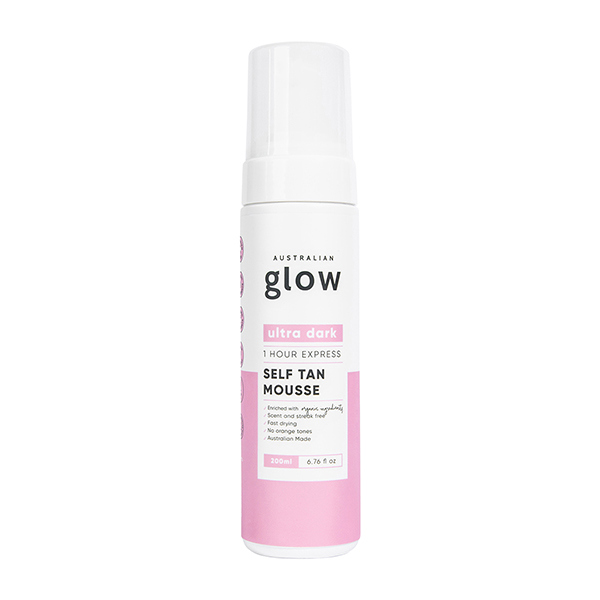 Australian Glow One Hour Express Ultra Dark Self Tan Mousse, 200 ml