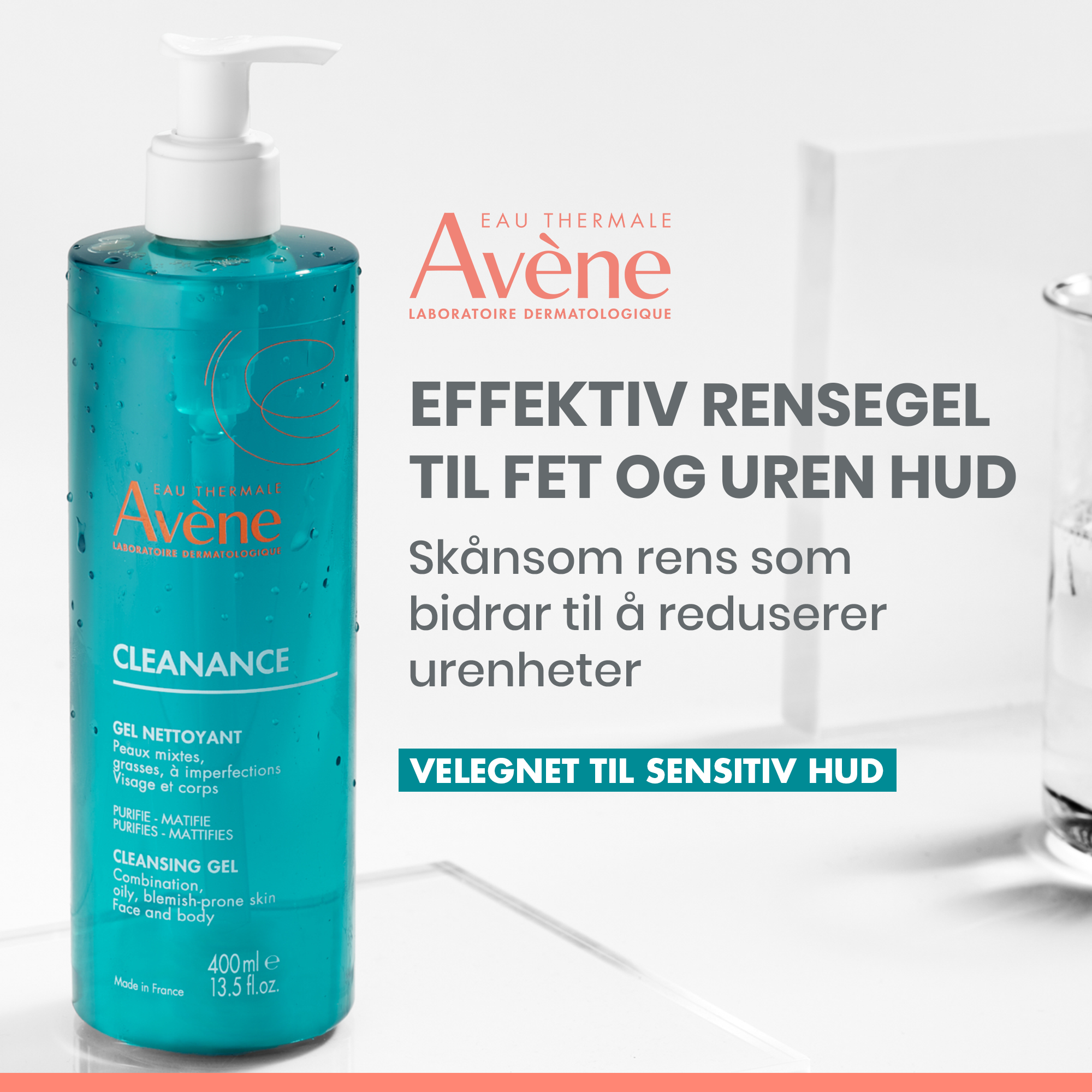 Avène Cleanance Cleansing Gel, 400 ml
