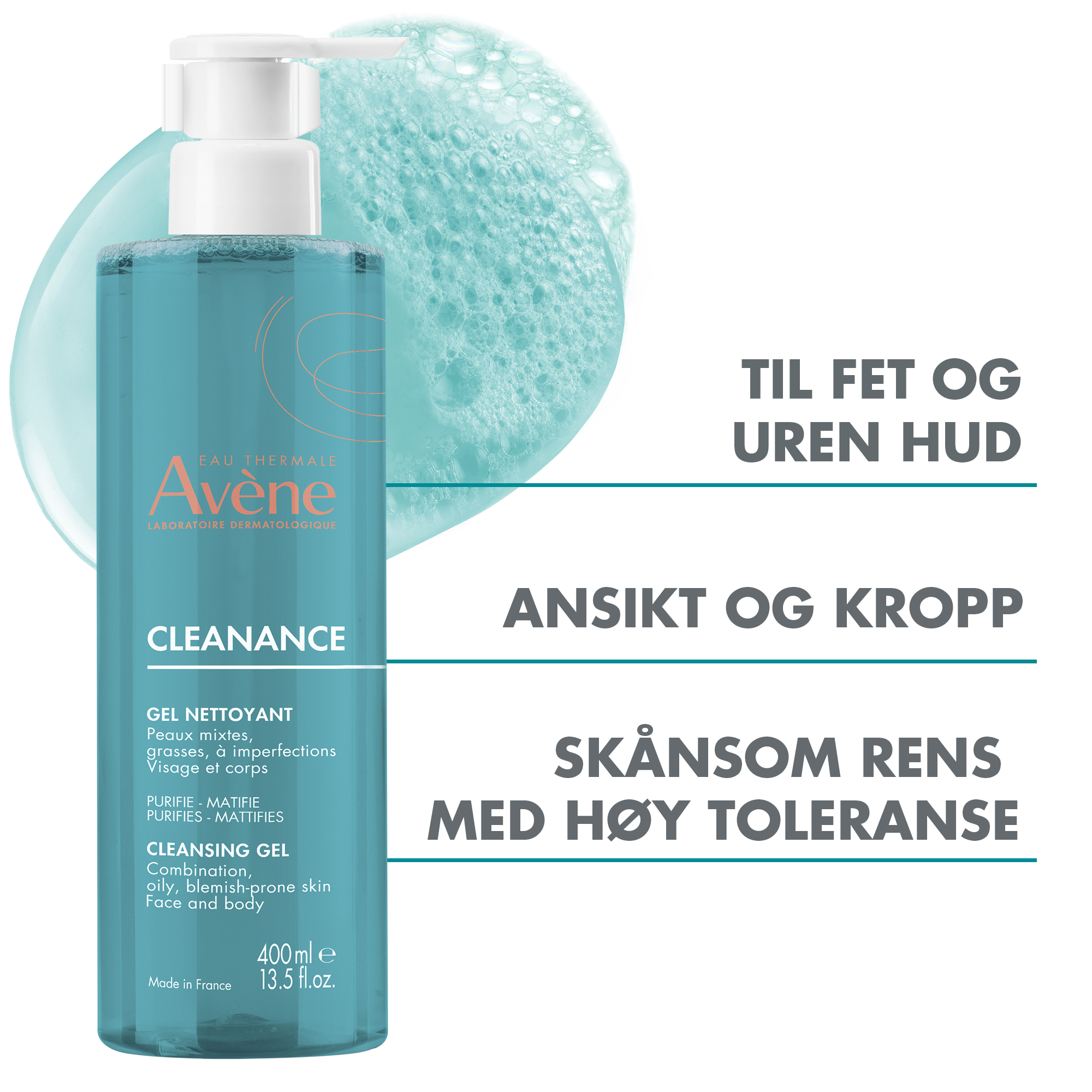 Avène Cleanance Cleansing Gel, 400 ml