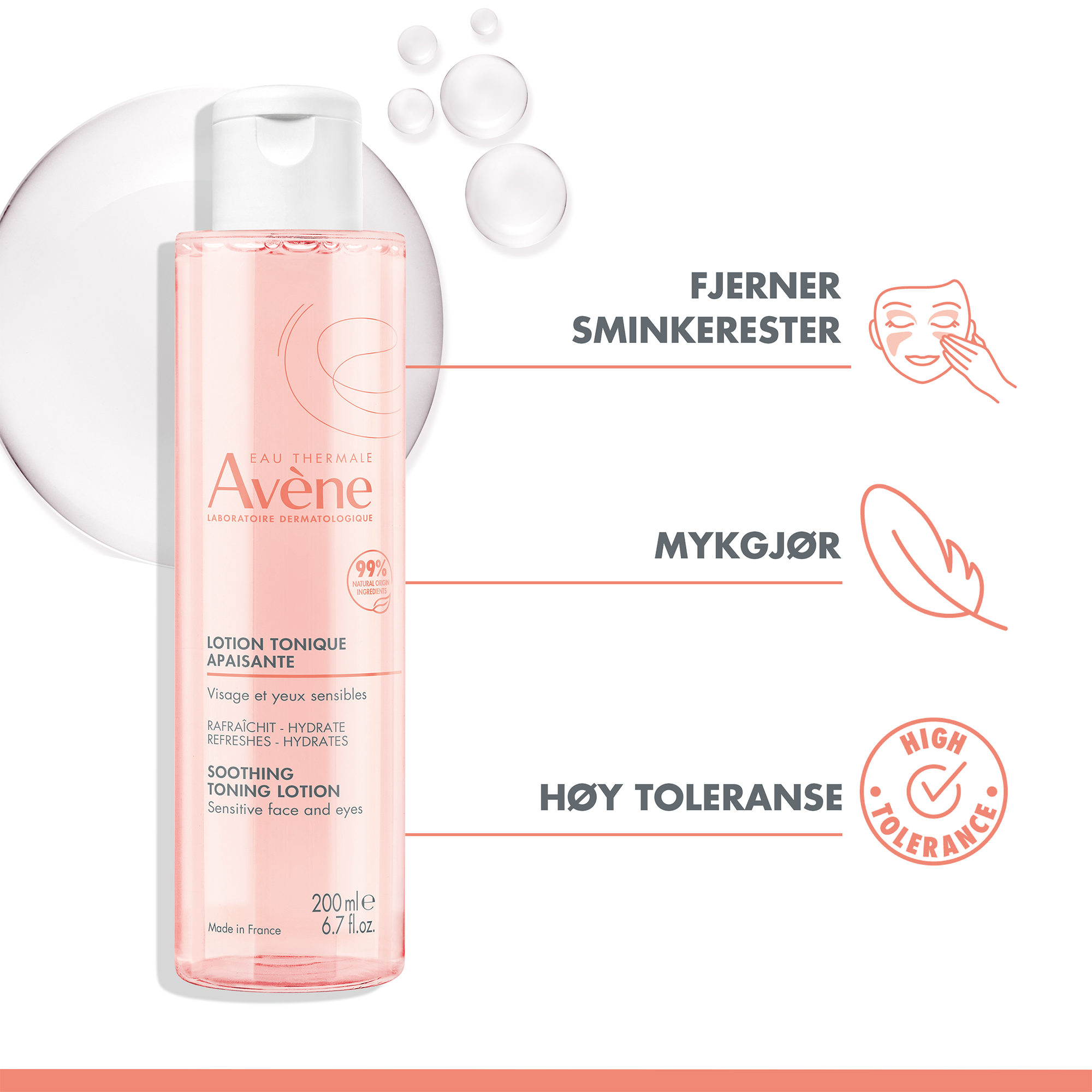 Avène Soothing Toning Lotion, 200 ml