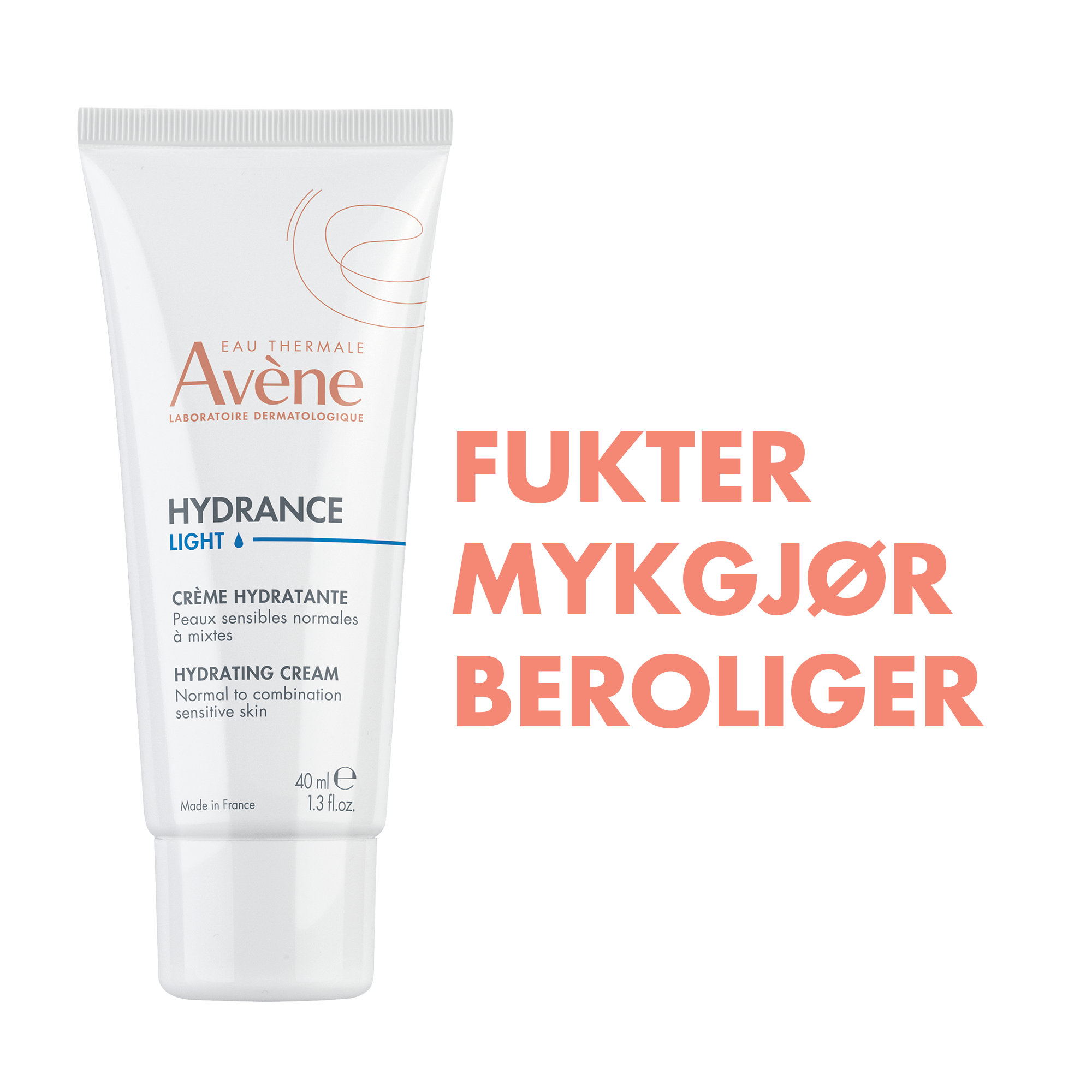 Avène Hydrance Light Cream Dagkrem, 40 ml