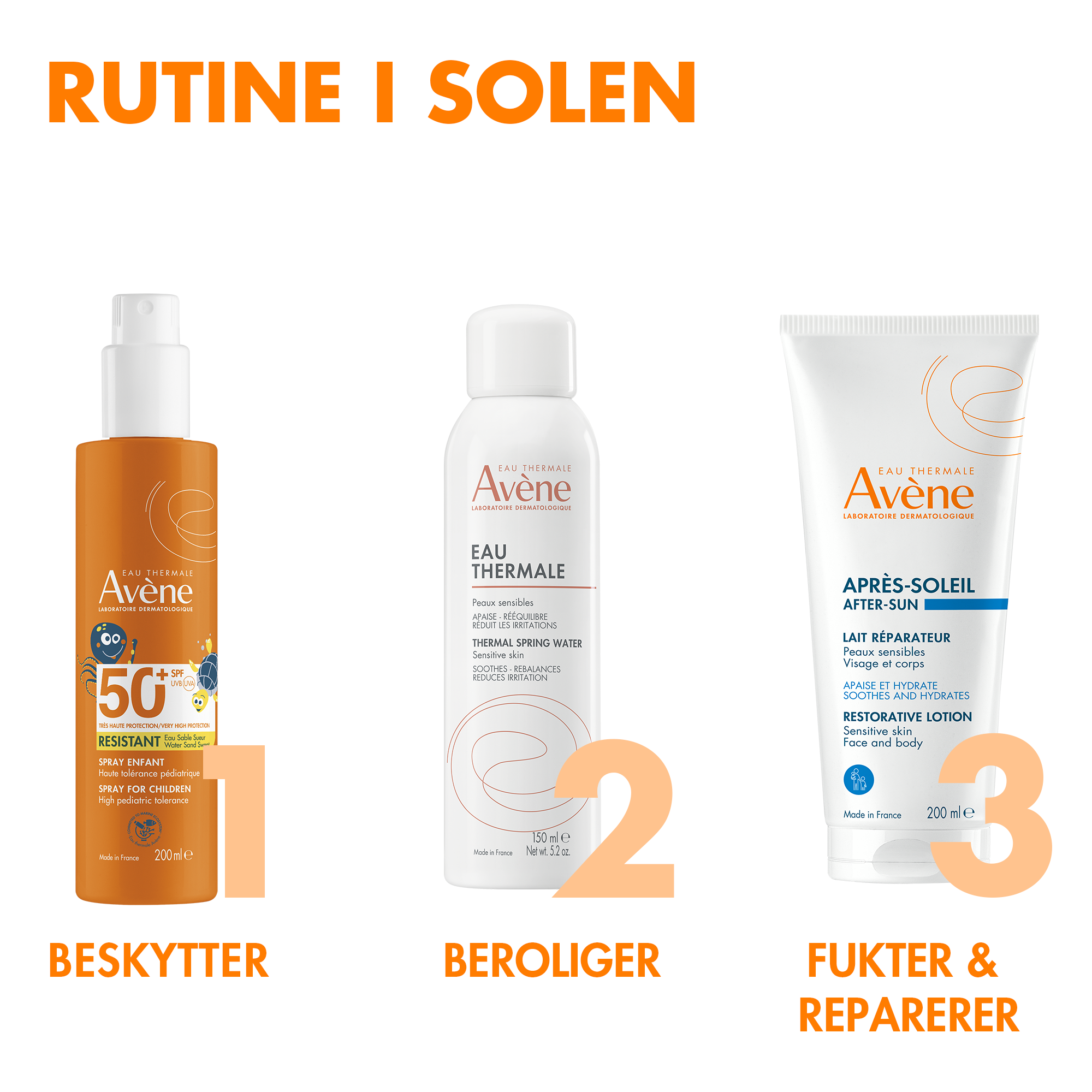 Avène Sun Spray Kids SPF50+, 200 ml