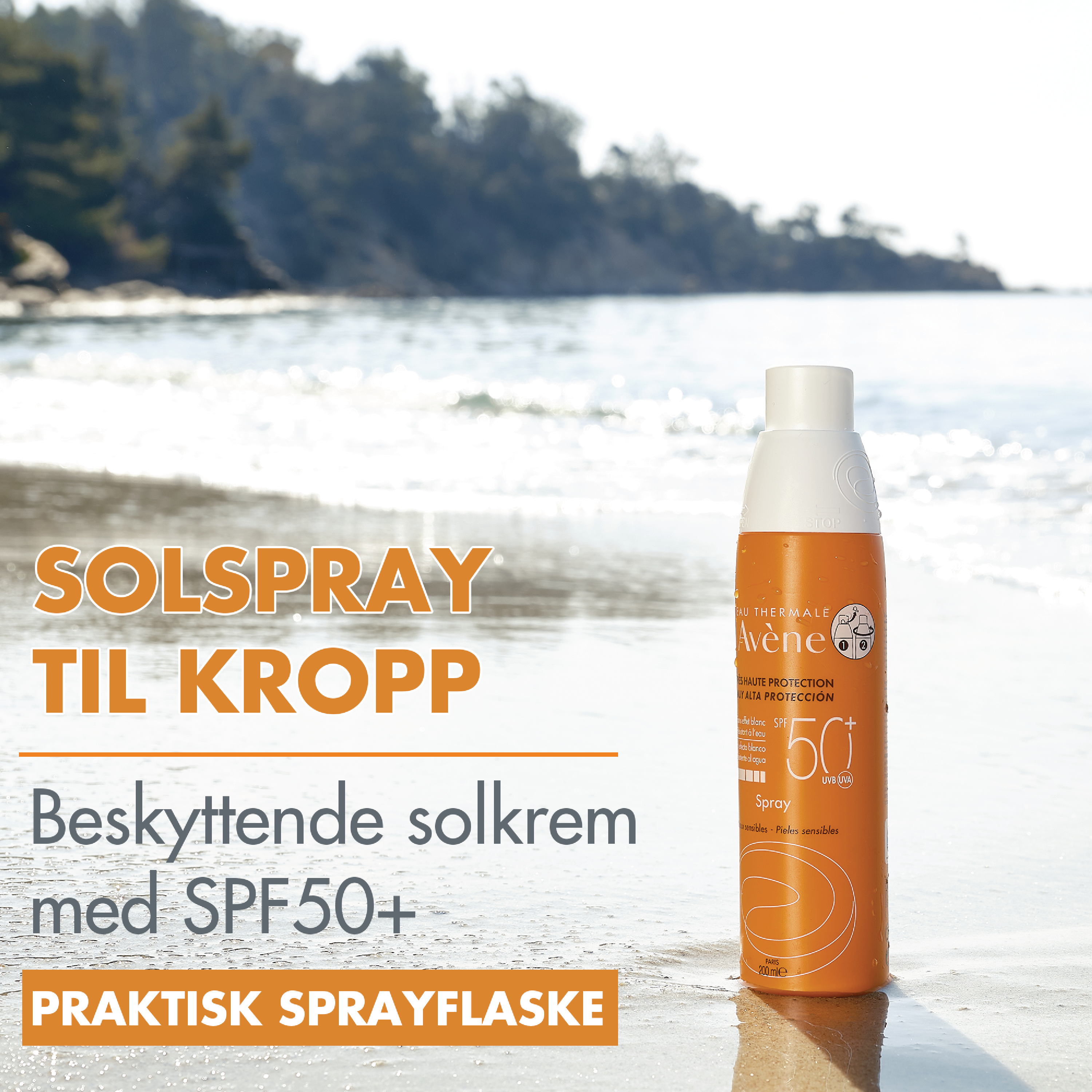 Avène Sun Spray SPF50+, 200 ml