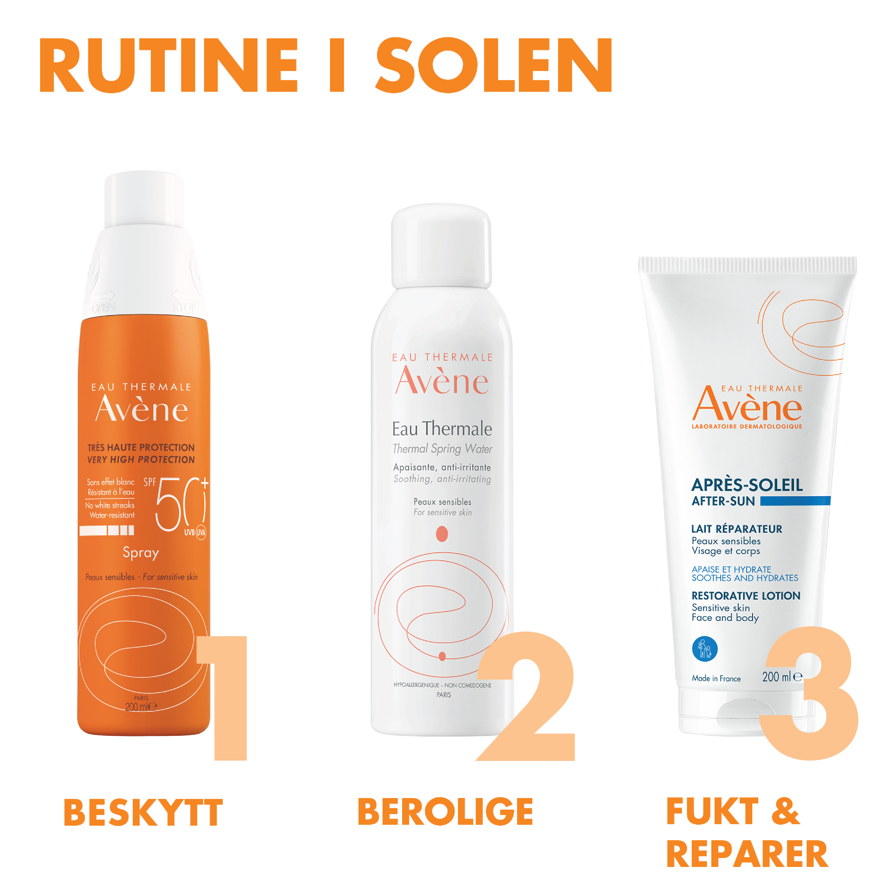 Avène Sun Spray SPF50+, 200 ml