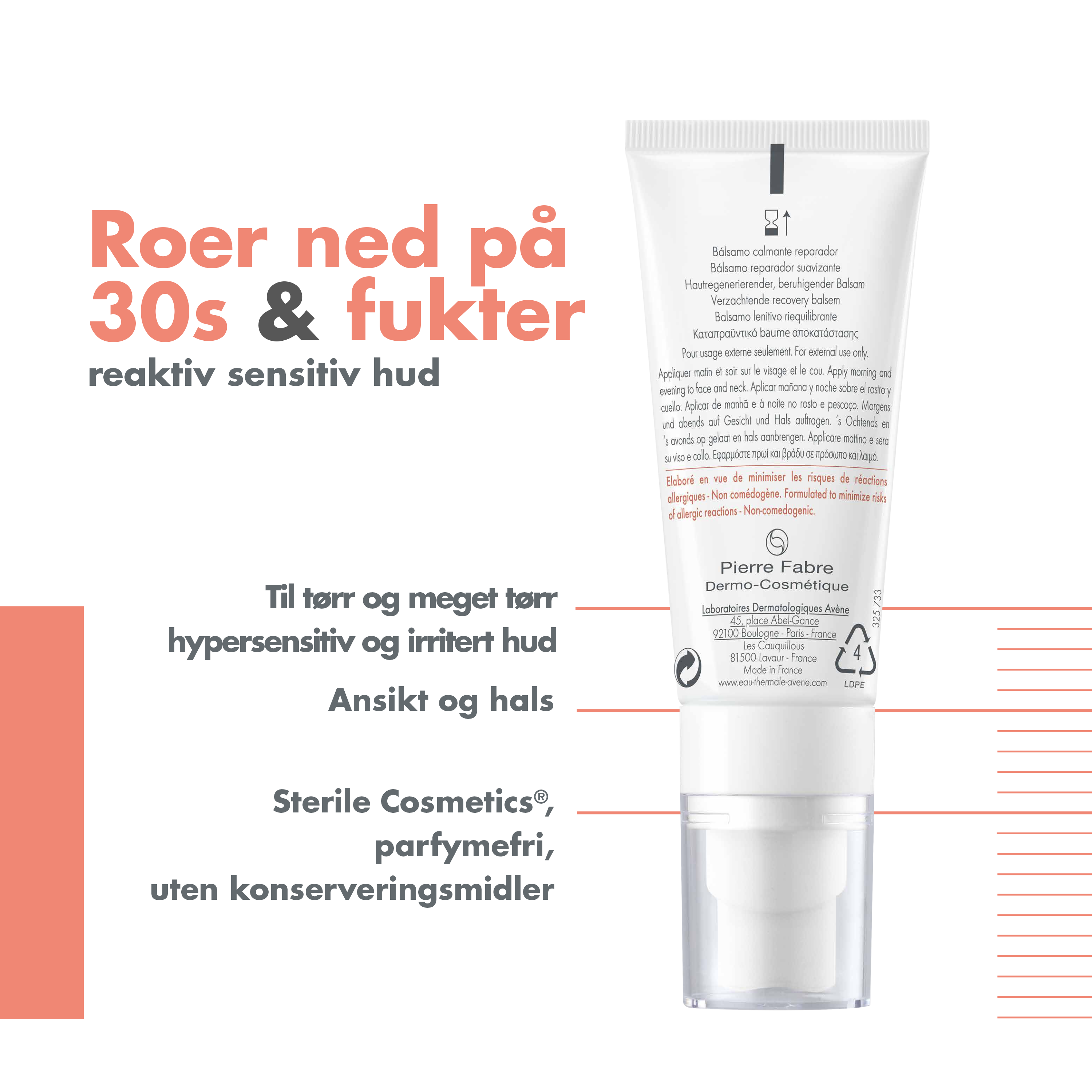 Avène Tolerance Control Balm, 40 ml