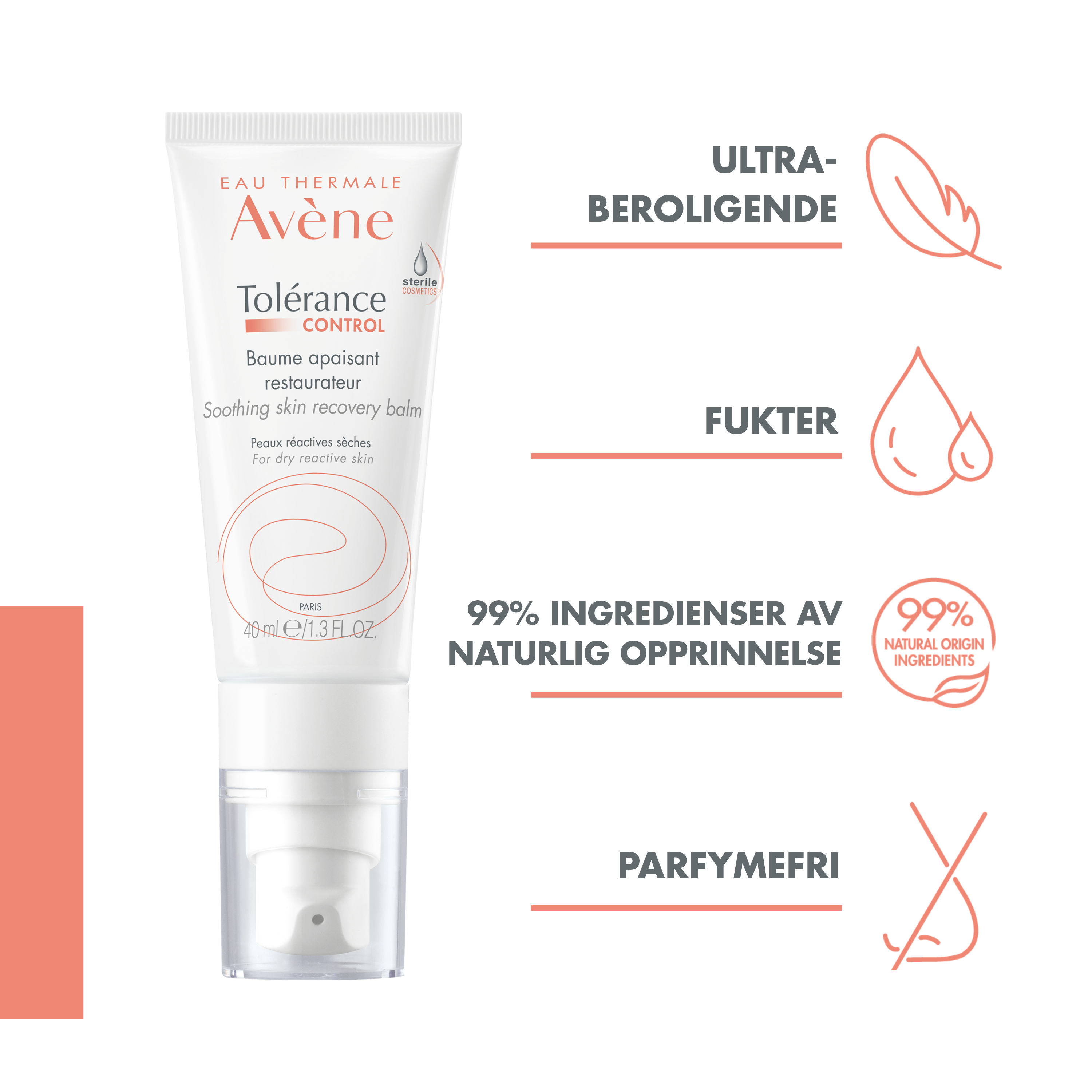 Avène Tolerance Control Balm, 40 ml