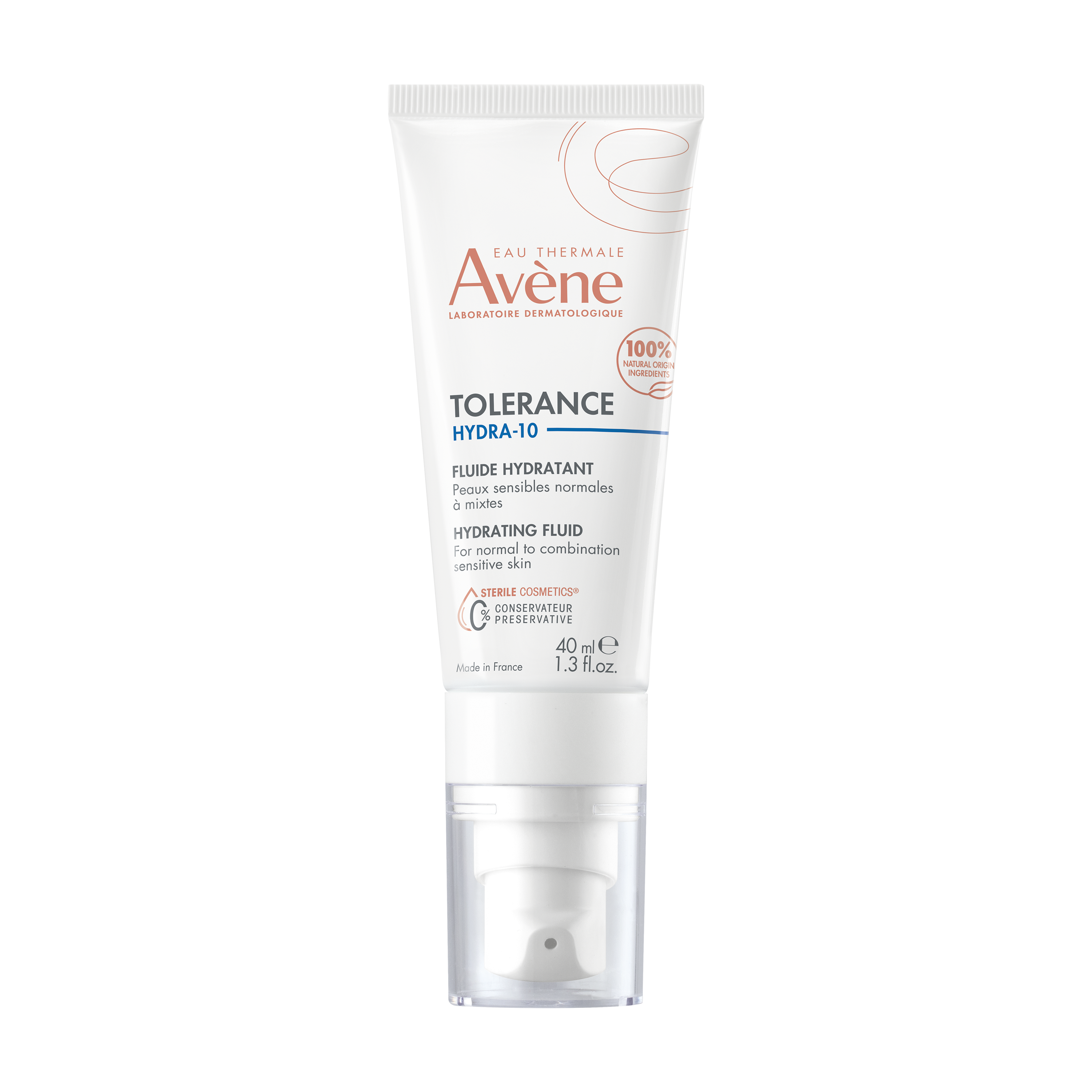 Avène Tolerance HYDRA-10 Fluid Ansiktskrem, 40 ml