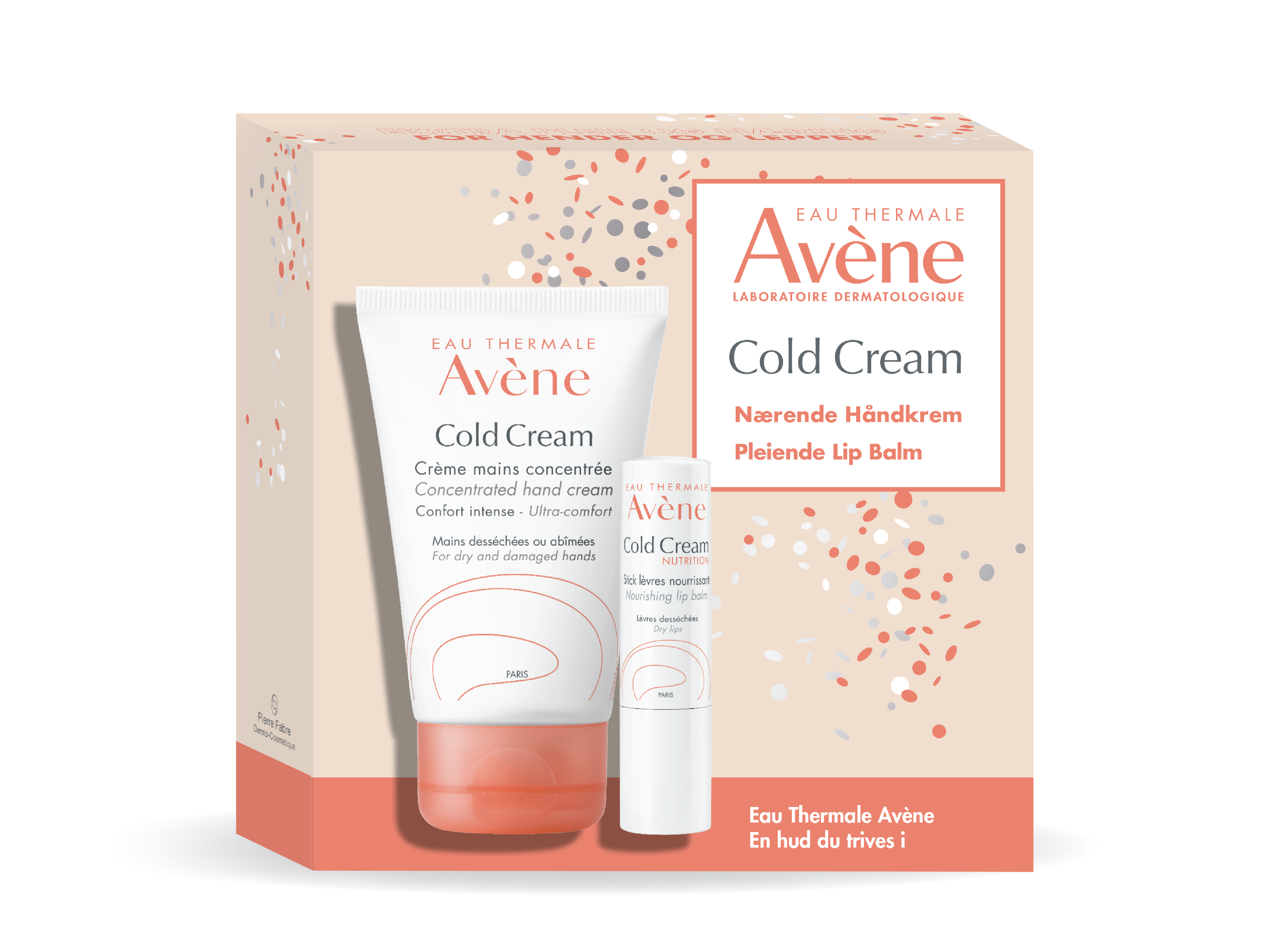 Avène Cold Cream Hand & Lip Gavesett, 1 sett