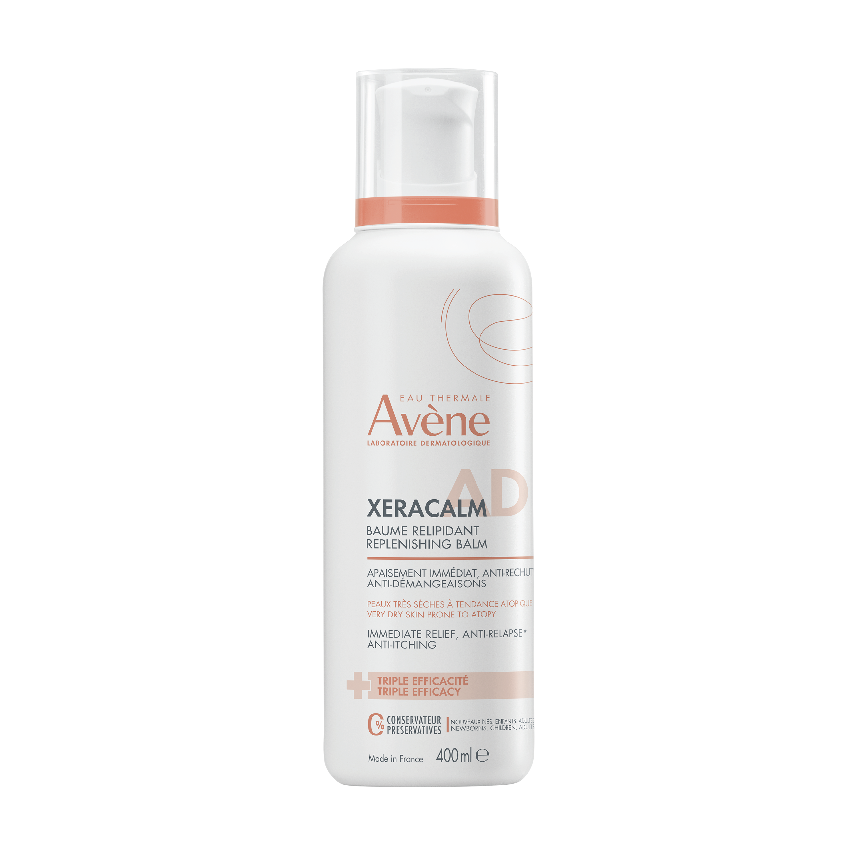 Avène XeraCalm A.D Lipid-Replenishing Balm, 400 ml