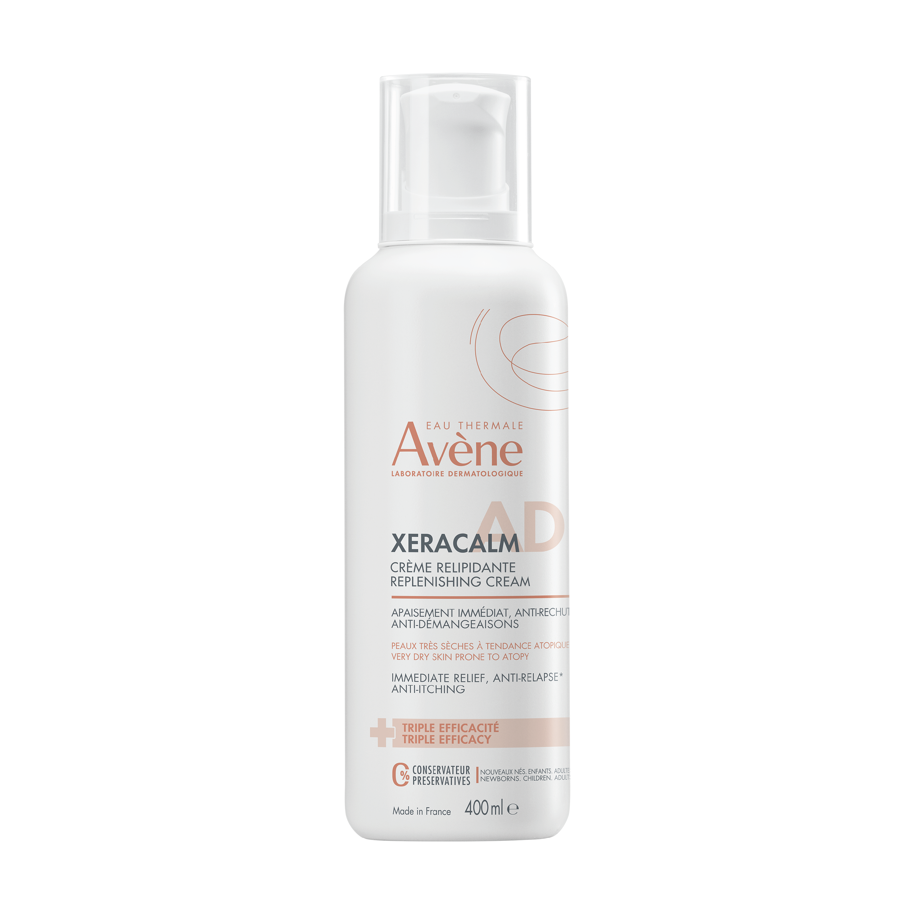 Avène XeraCalm A.D Lipid-Replenishing Cream, 400 ml