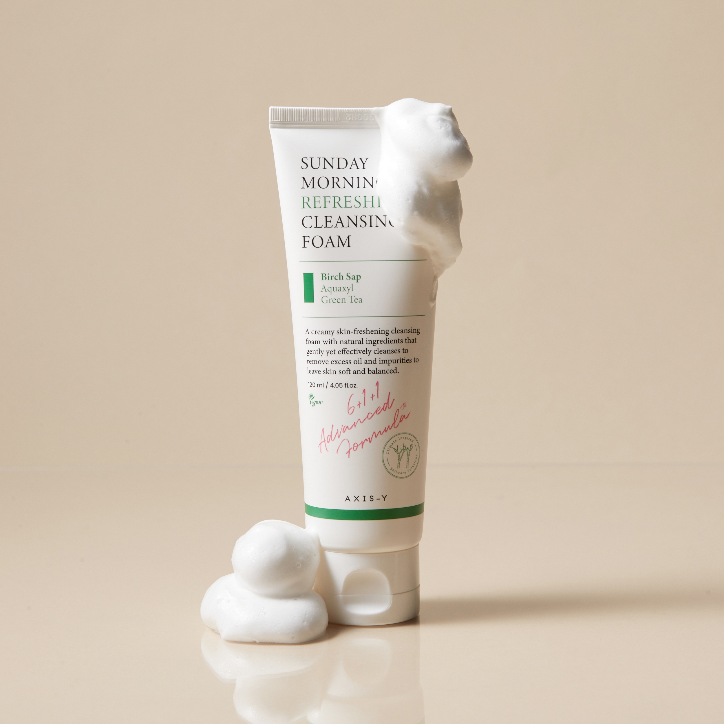 Axis-Y Sunday Morning Refreshing Cleansing Foam, 120 ml