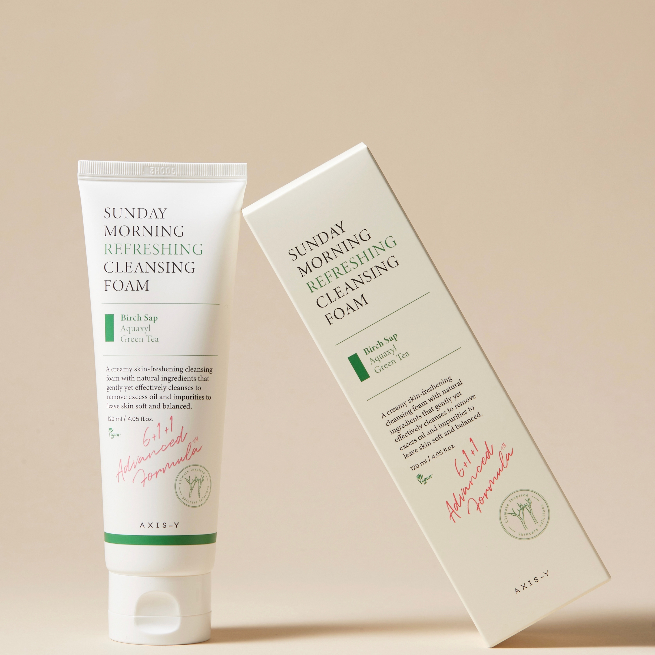 Axis-Y Sunday Morning Refreshing Cleansing Foam, 120 ml