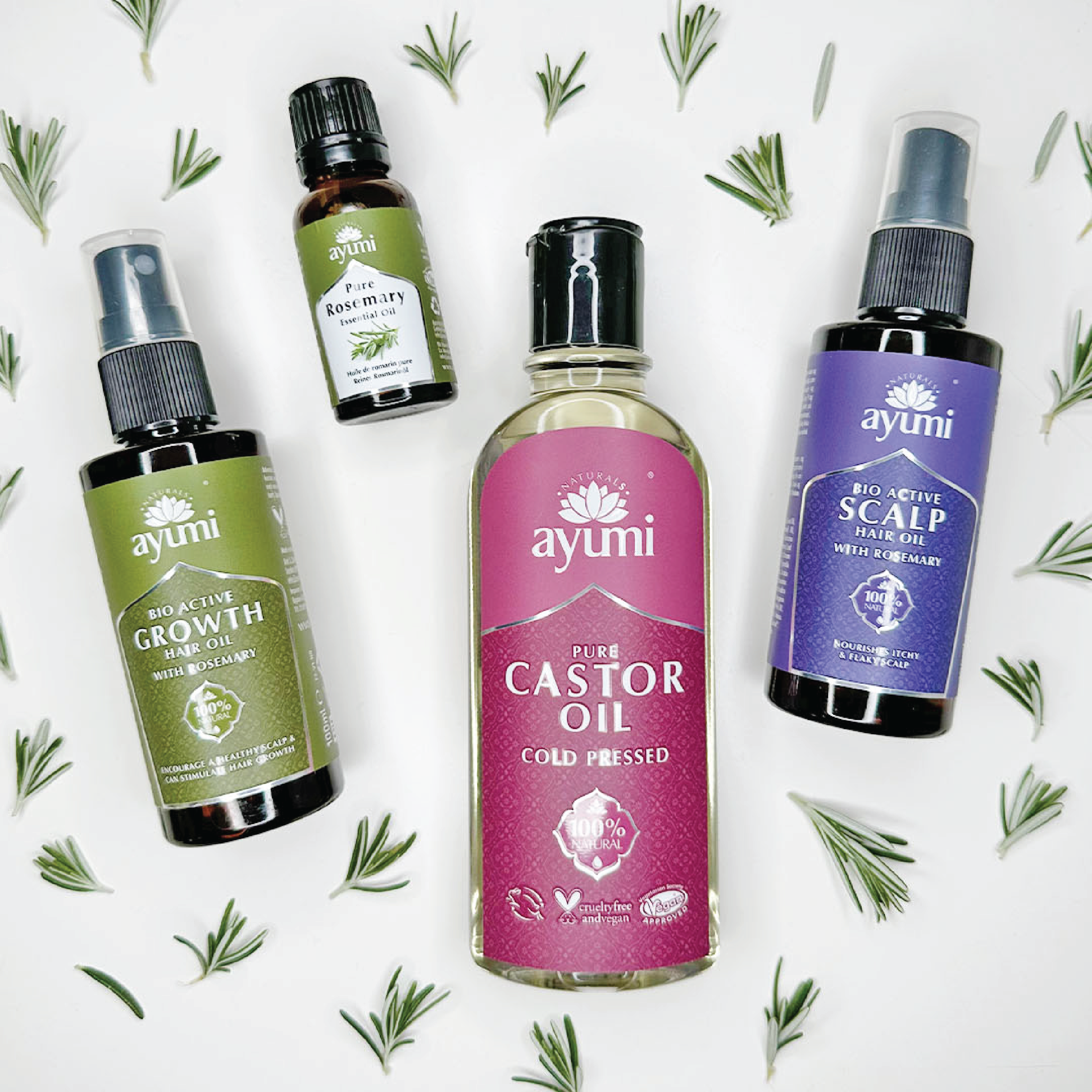 Ayumi Hair Growth Oil with Rosemary, 100 ml