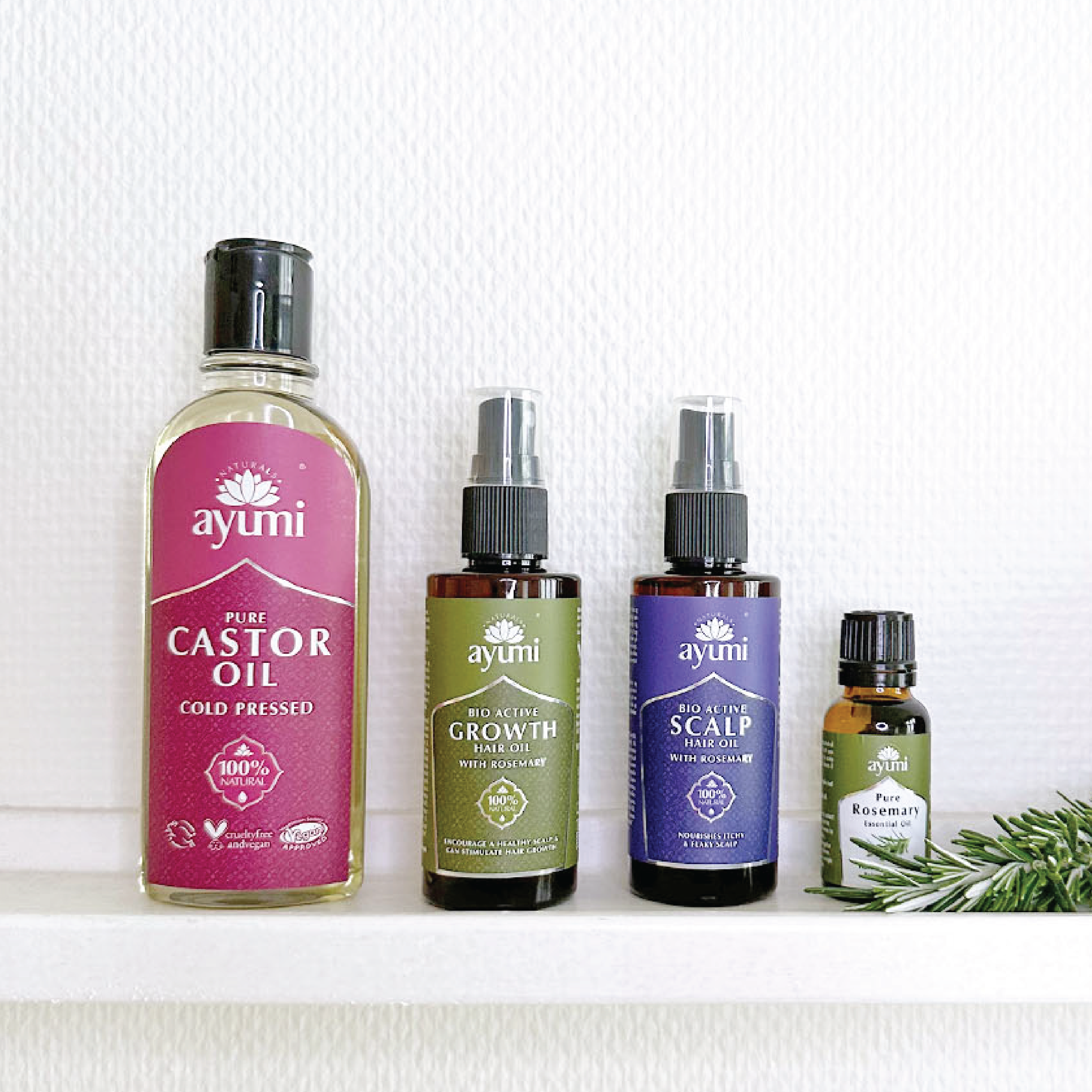 Ayumi Hair Growth Oil with Rosemary, 100 ml