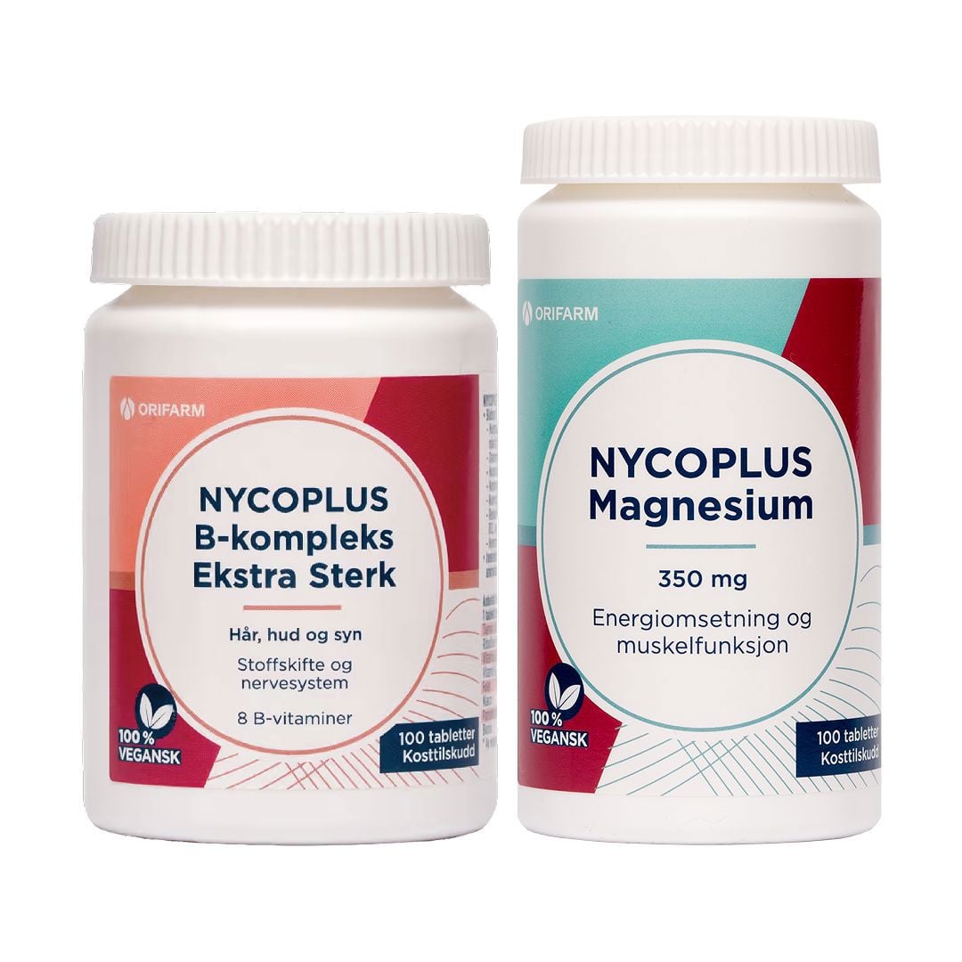B-kompleks Ekstra sterk + Magnesium 350 mg