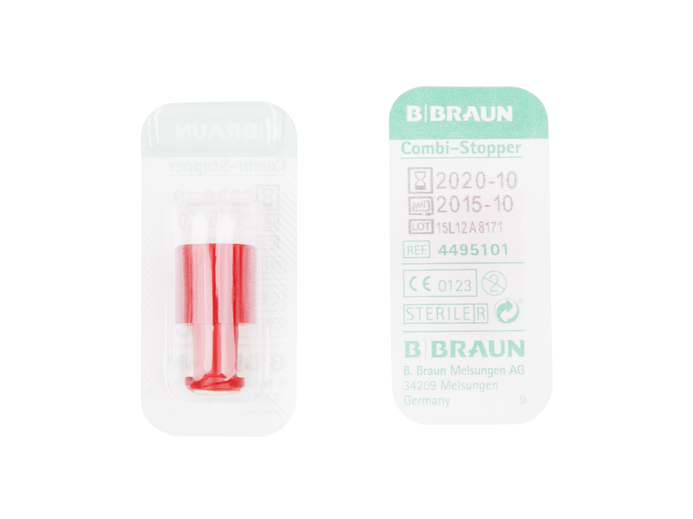 B. Braun Propp luer/lock combi rød, 100 stk.