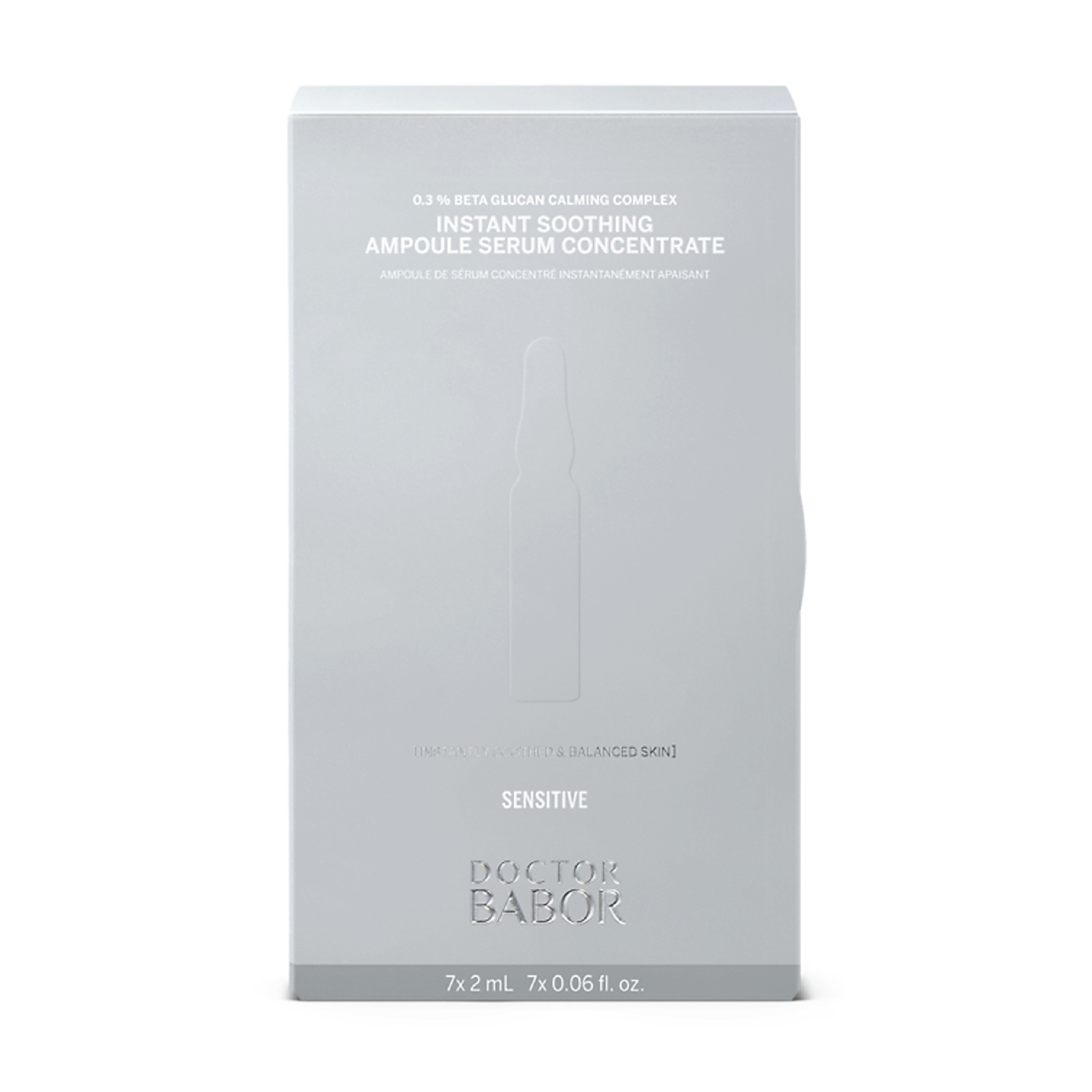 BABOR Doctor Babor Sensitive Instant Soothing Ampoule Serum Concentrate, 7 x 2 ml