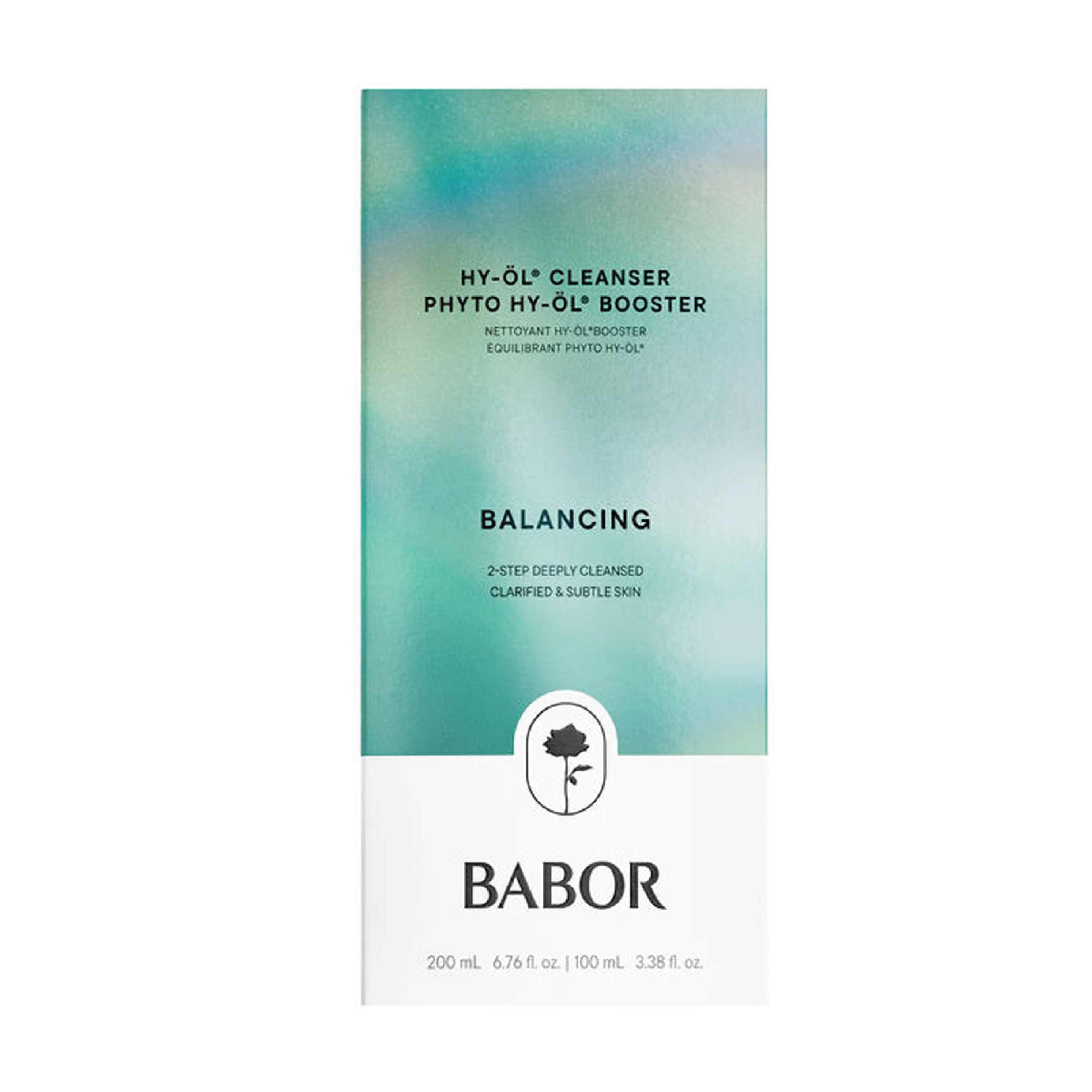 BABOR HY-ÖL Cleanser + Phyto HY-ÖL Booster Balancing, 1 sett