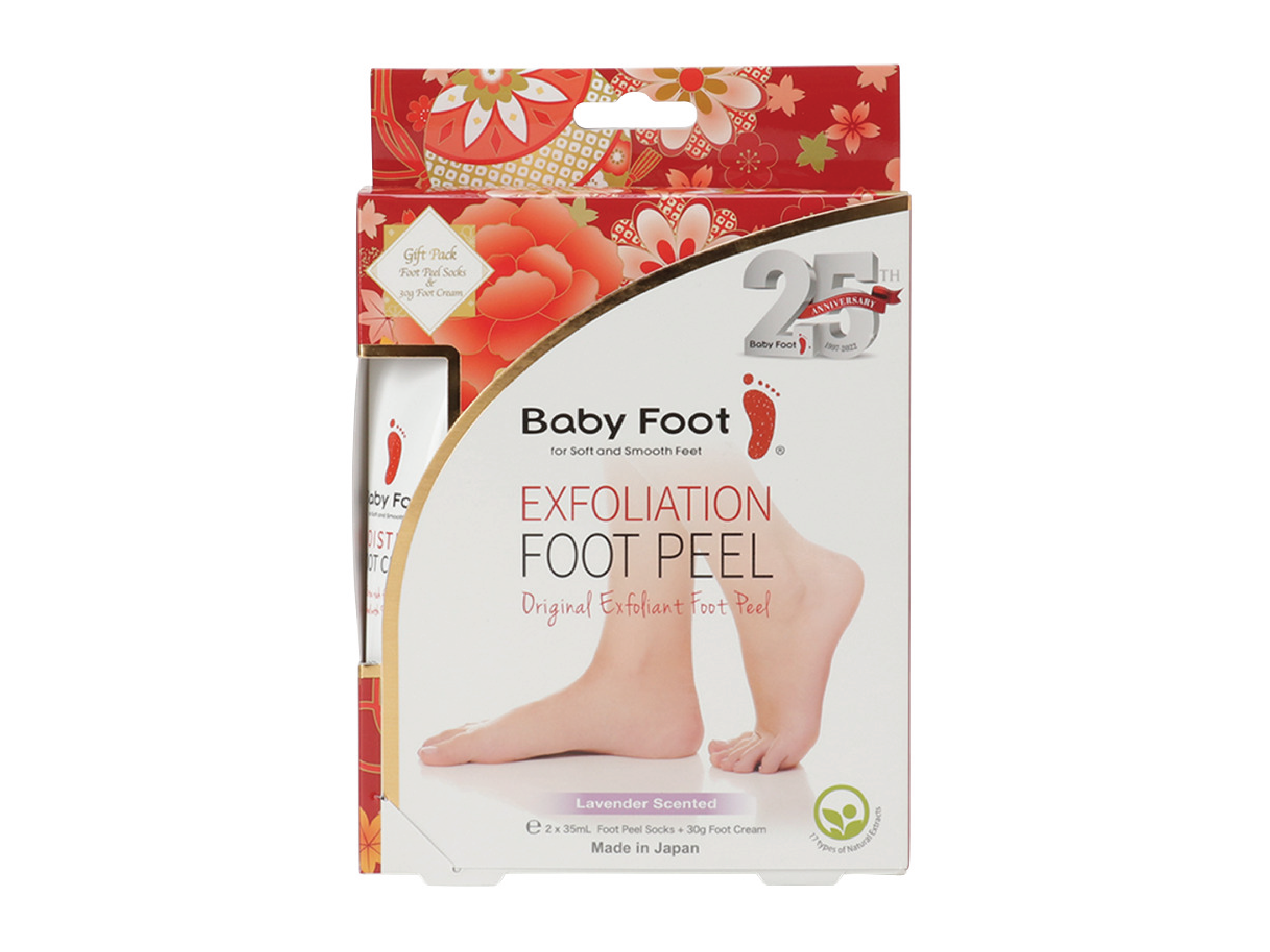 Baby Foot Exfoliation Foot Peel Gift Pack, 1 stk.
