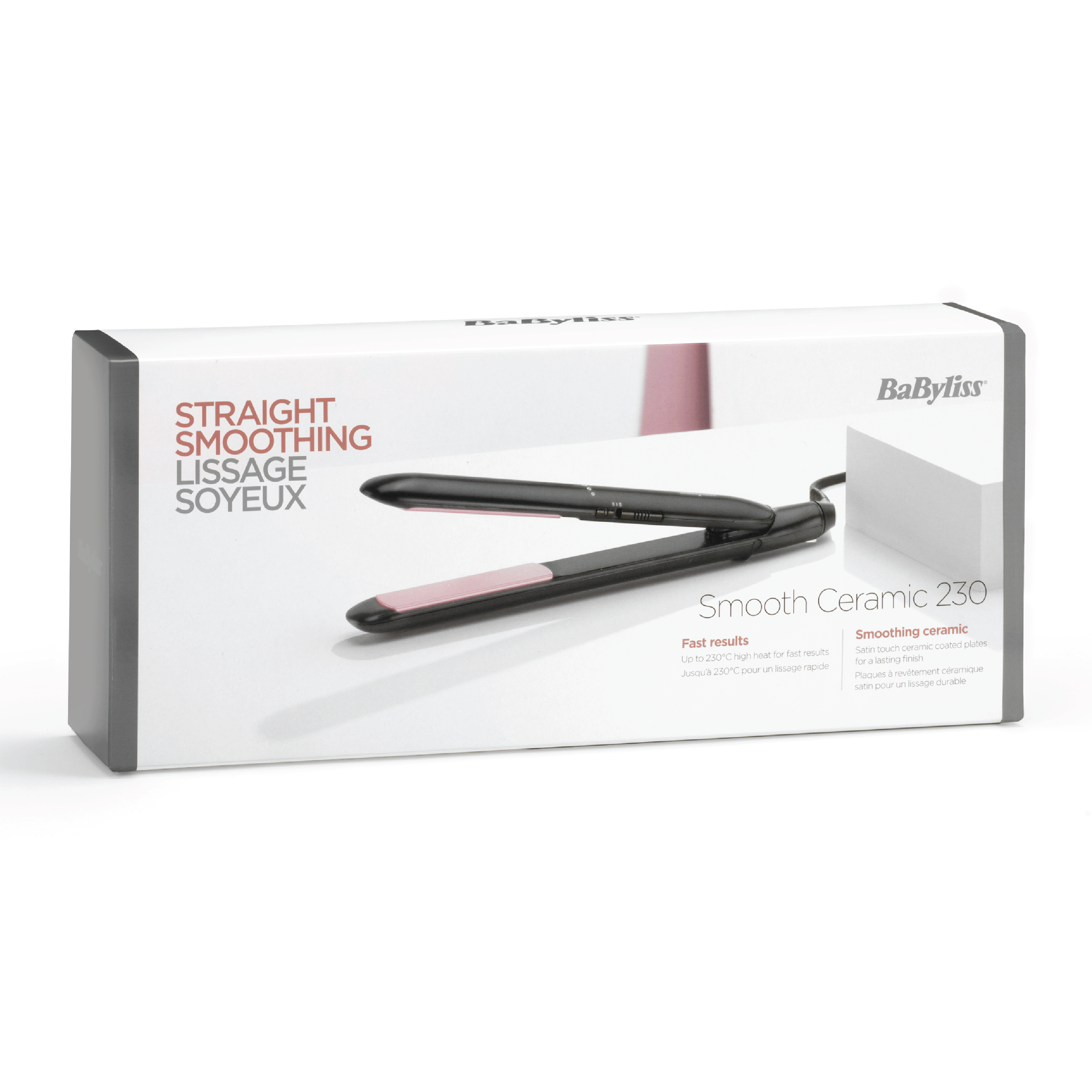BaByliss Smooth Ceramic 230 Rettetang, 1 stk.