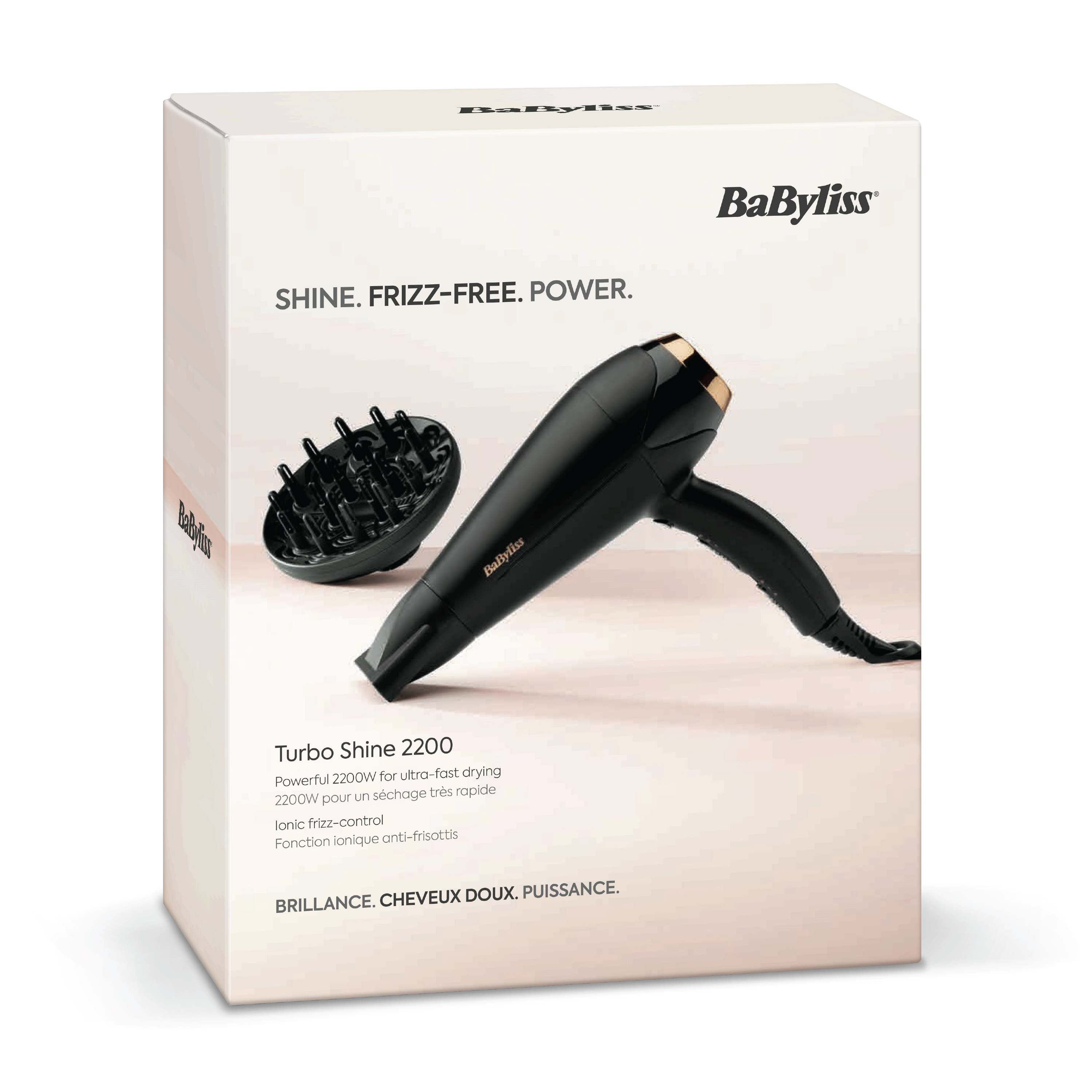 BaByliss Turbo Shine 2200 Hårføner, 1 stk.