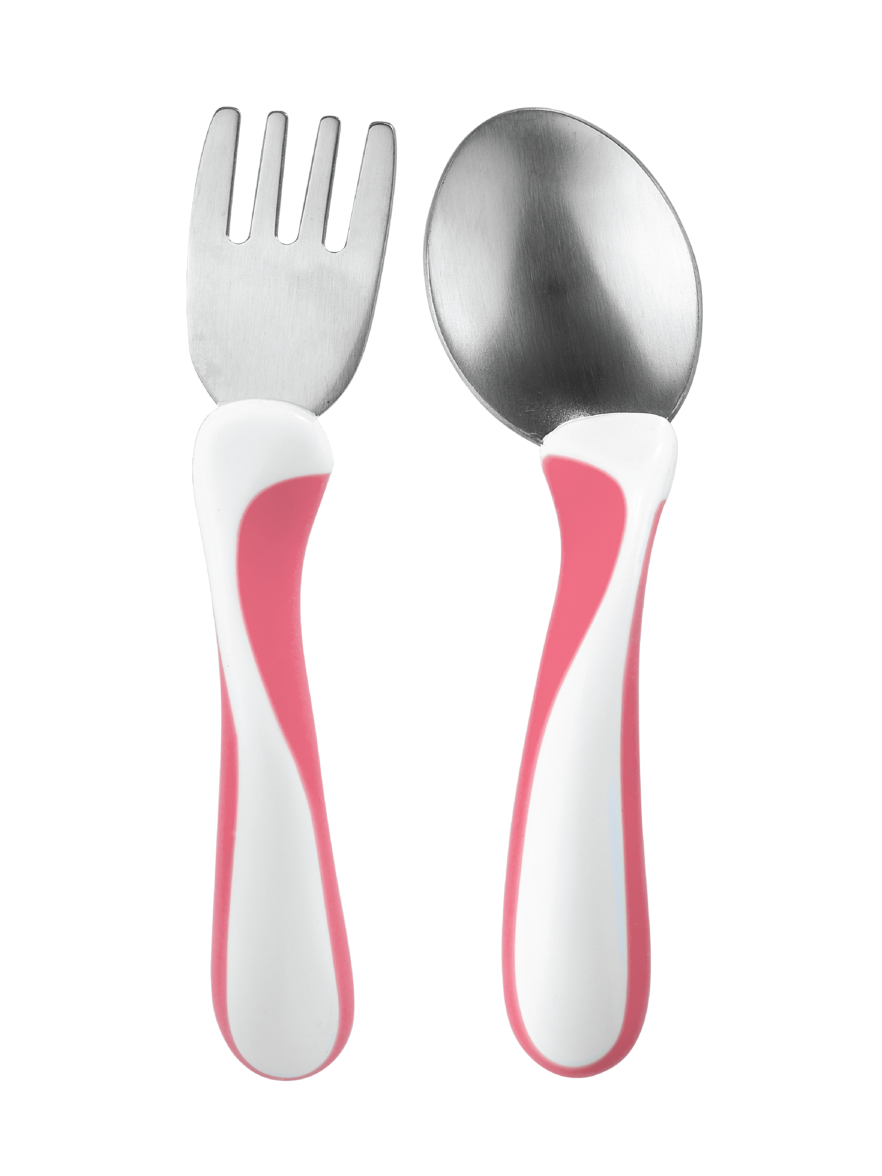 Bambino My First Spoon and Fork, Rosa, 1 stk.